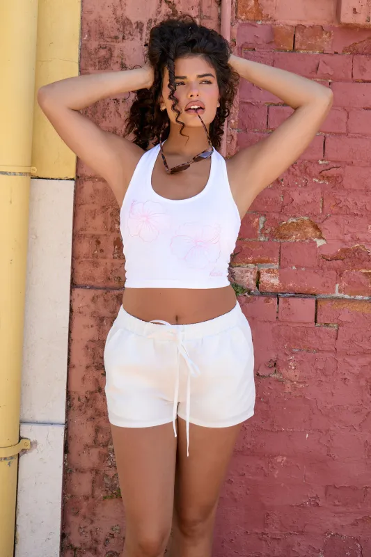 Kaiia Woven Shorts White made by Kaiia the label