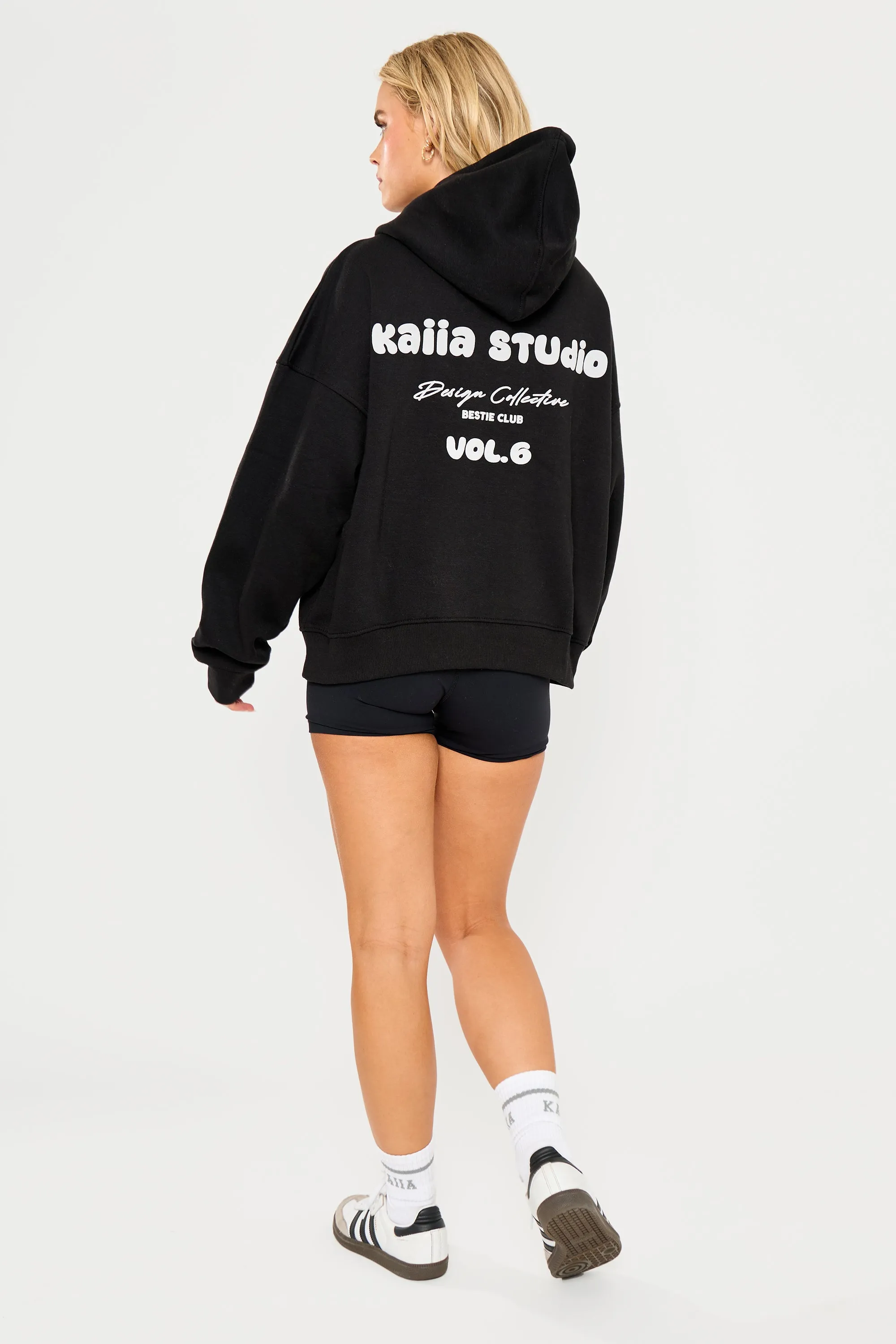 Kaiia Studio Bubble Logo Oversized Hoodie Black sold by Kaiia the label product image thumbnail 4
