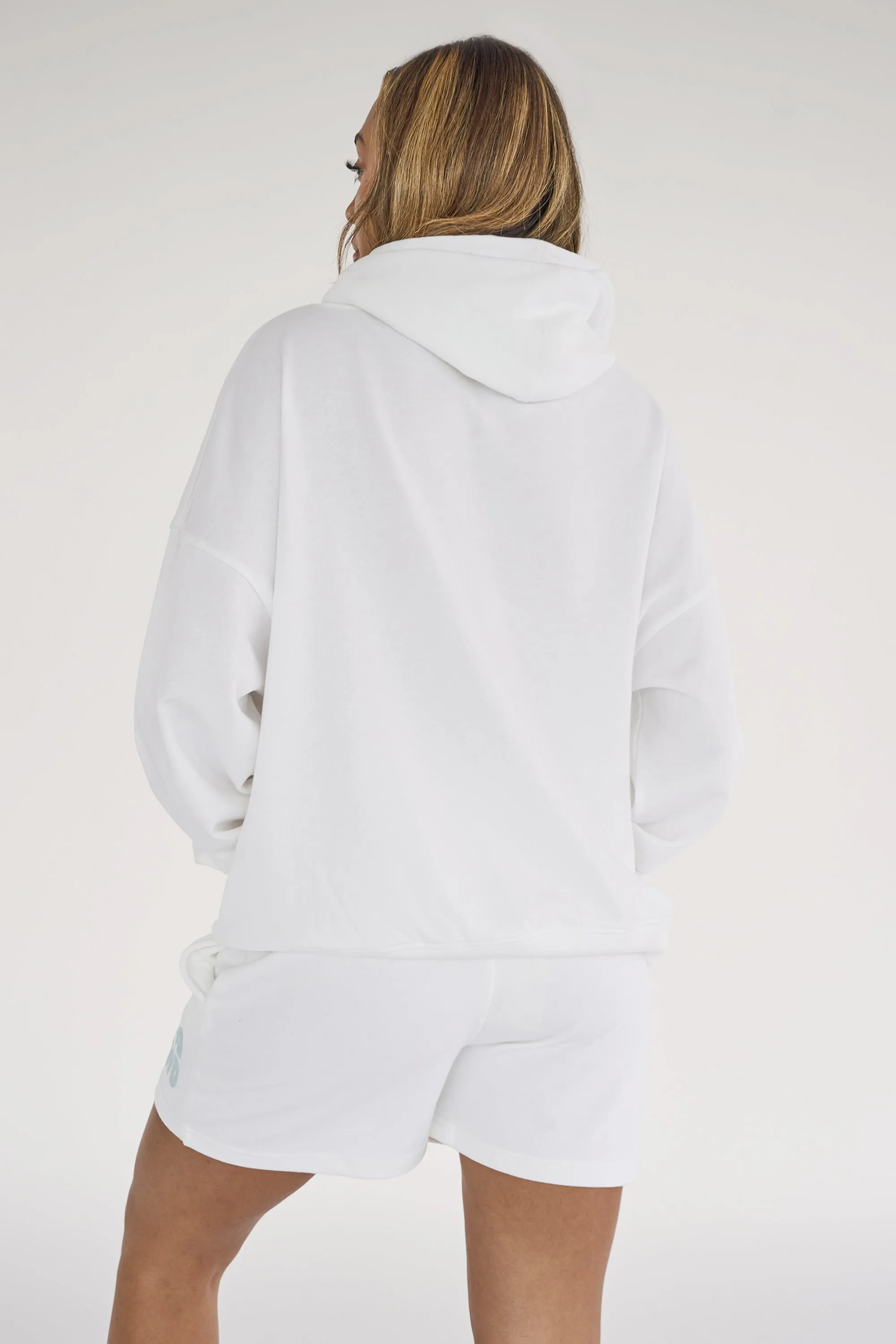 Kaiia Studio Bubble Logo Oversized Hoodie White & Blue sold by Kaiia the label product image thumbnail 3