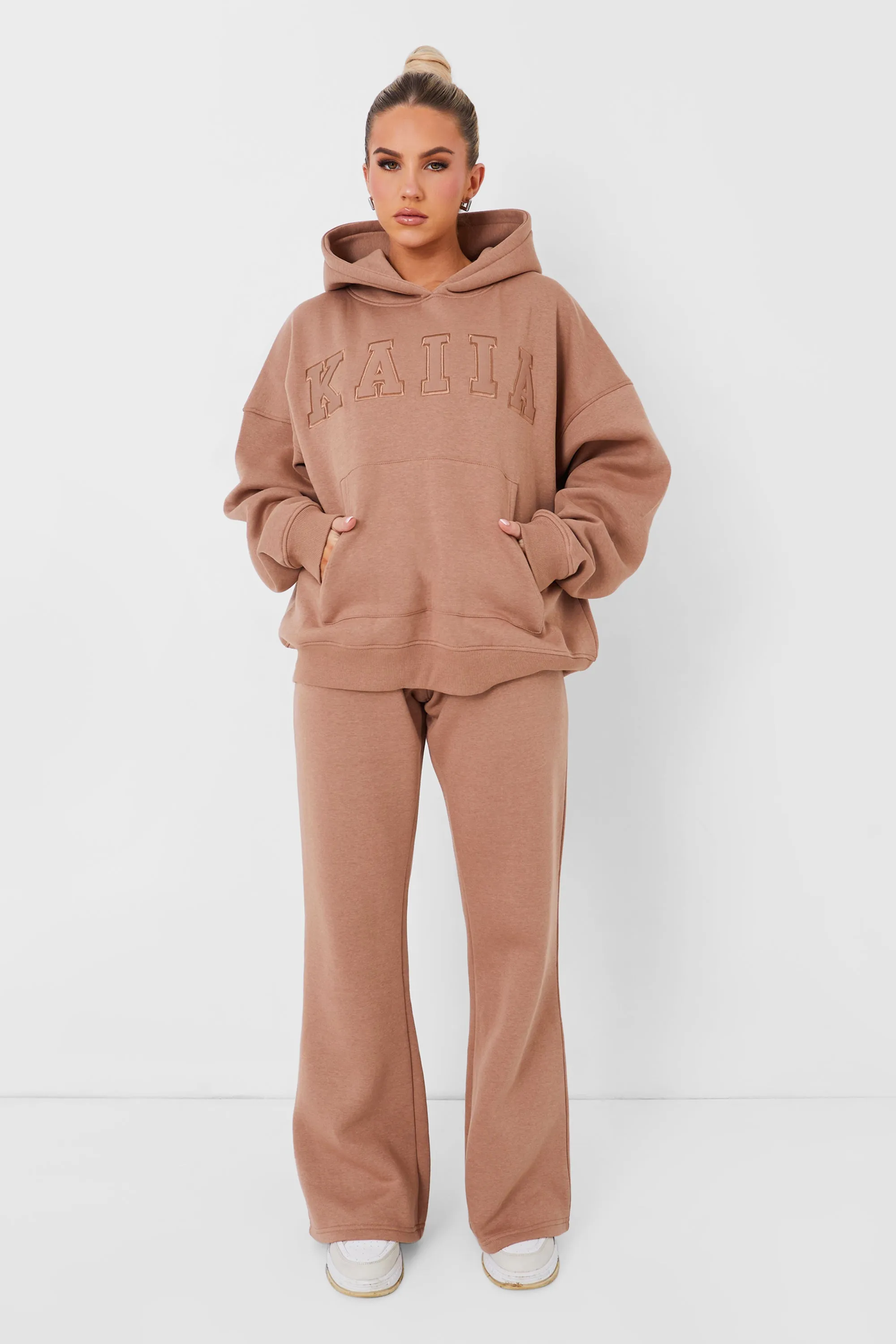 Kaiia Oversized Logo Hoodie in Caramel sold by Kaiia the label product image thumbnail 2
