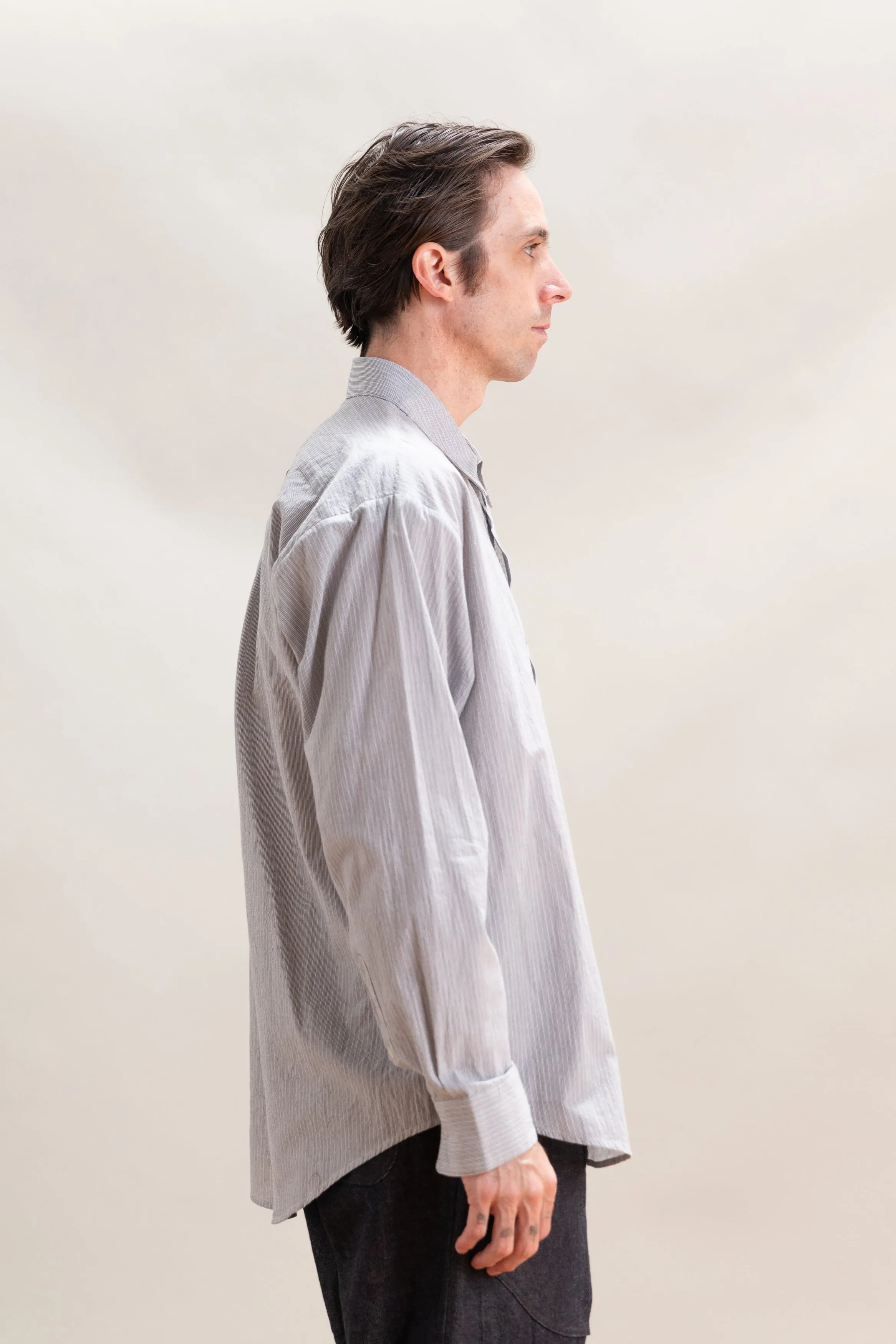 OFFICE SHIRT IN GREY CORDLANE sold by Boswell product image thumbnail 5