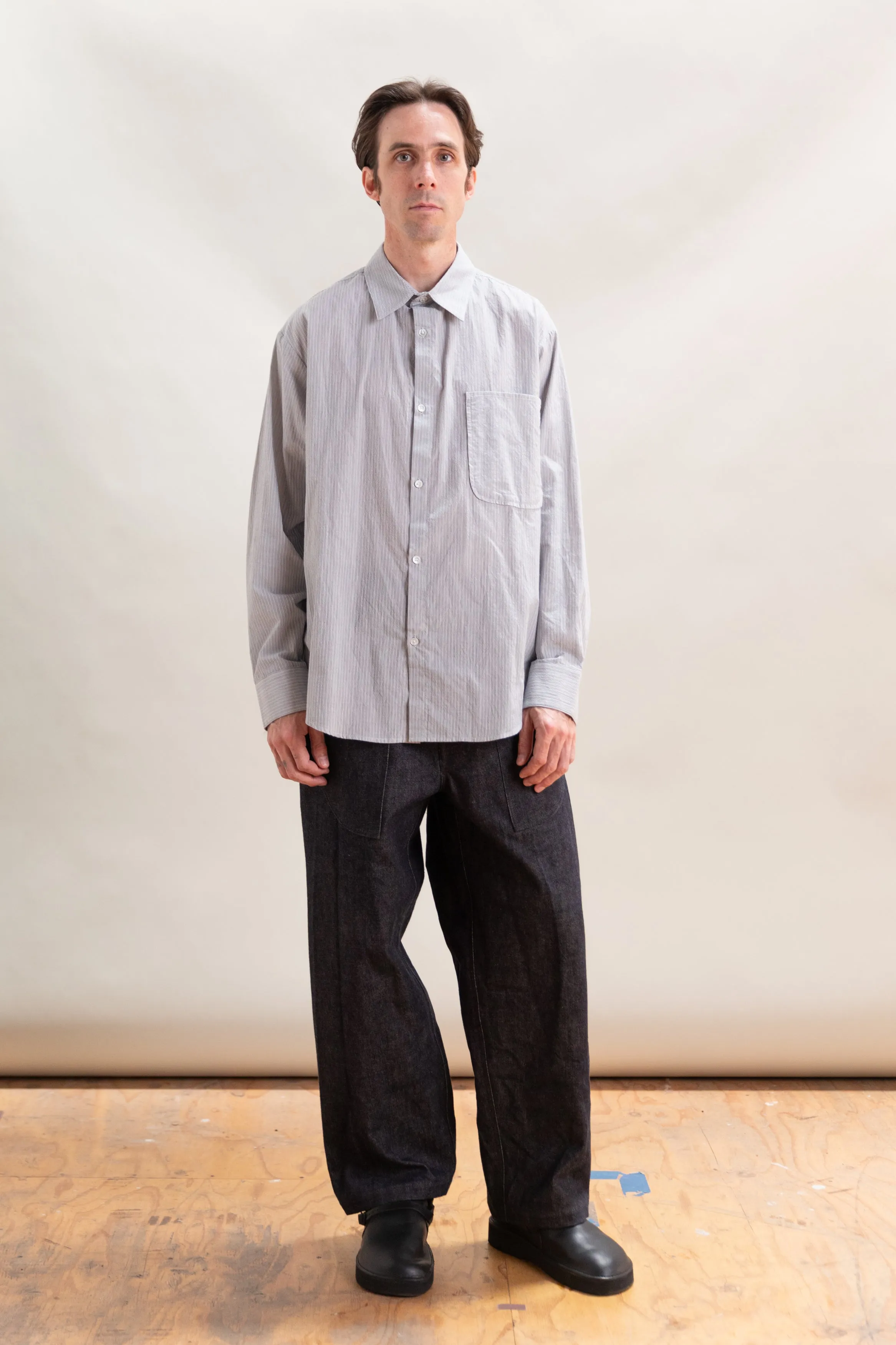 OFFICE SHIRT IN GREY CORDLANE sold by Boswell product image thumbnail 3