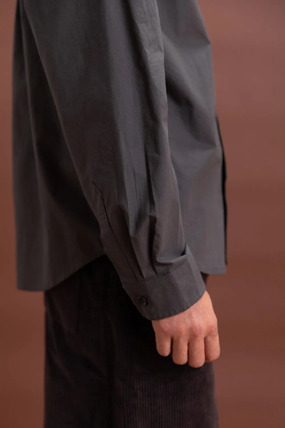 FILTER SHIRT IN CHARCOAL COTTON WASHI sold by Boswell product image thumbnail 4