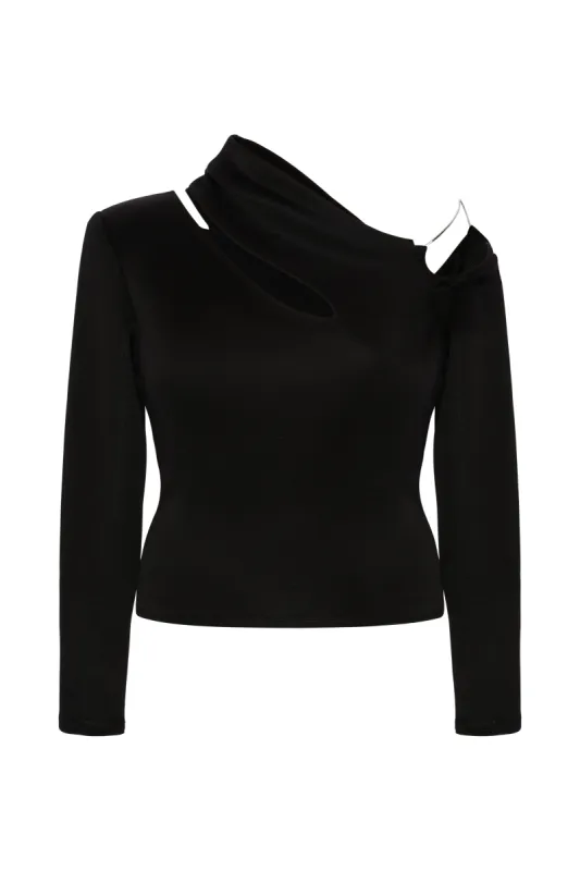 Draped Neck Top sold by Karoline Vitto