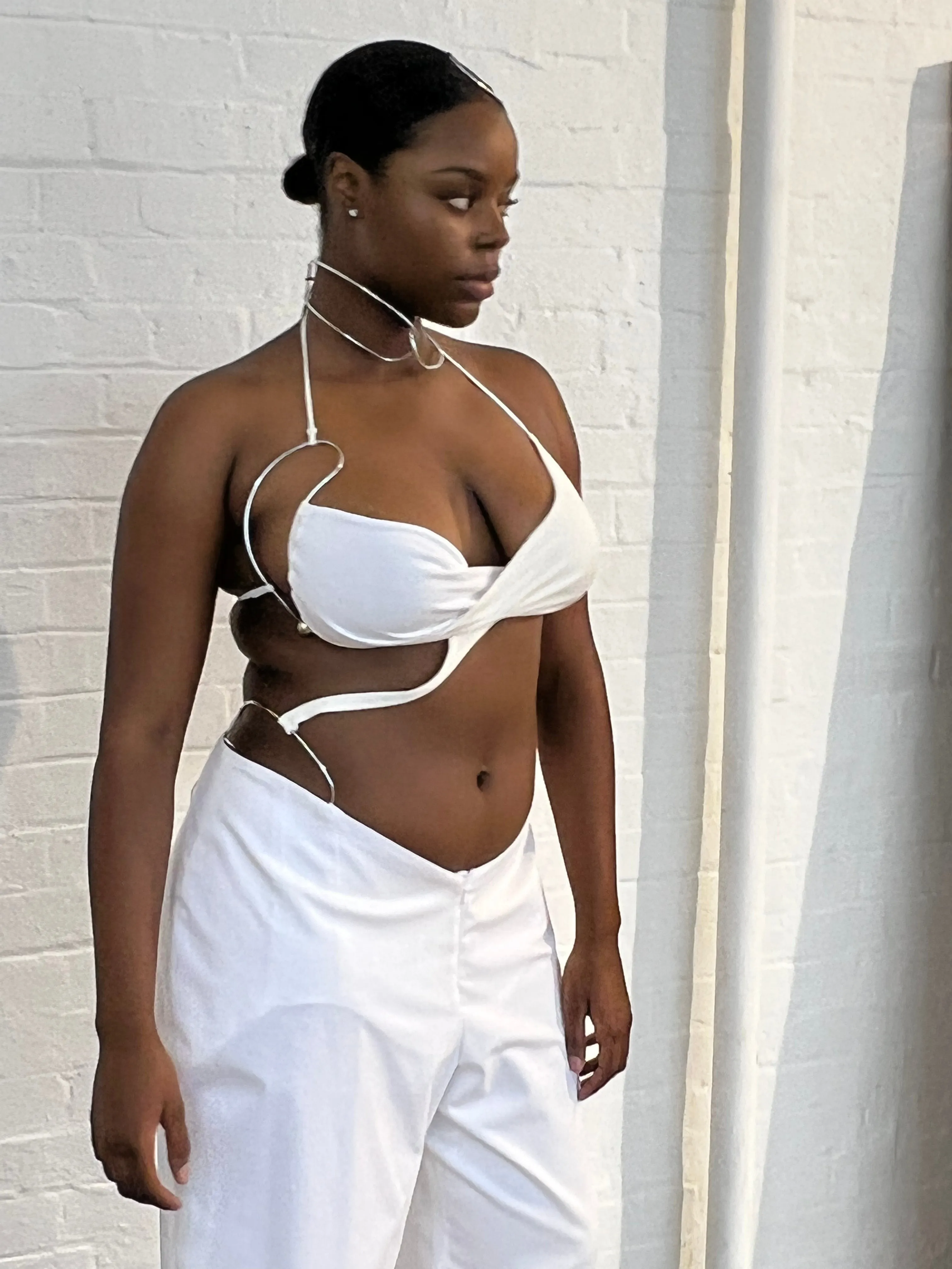 Barely There Twisted Top in Crepe sold by Karoline Vitto product image thumbnail 5