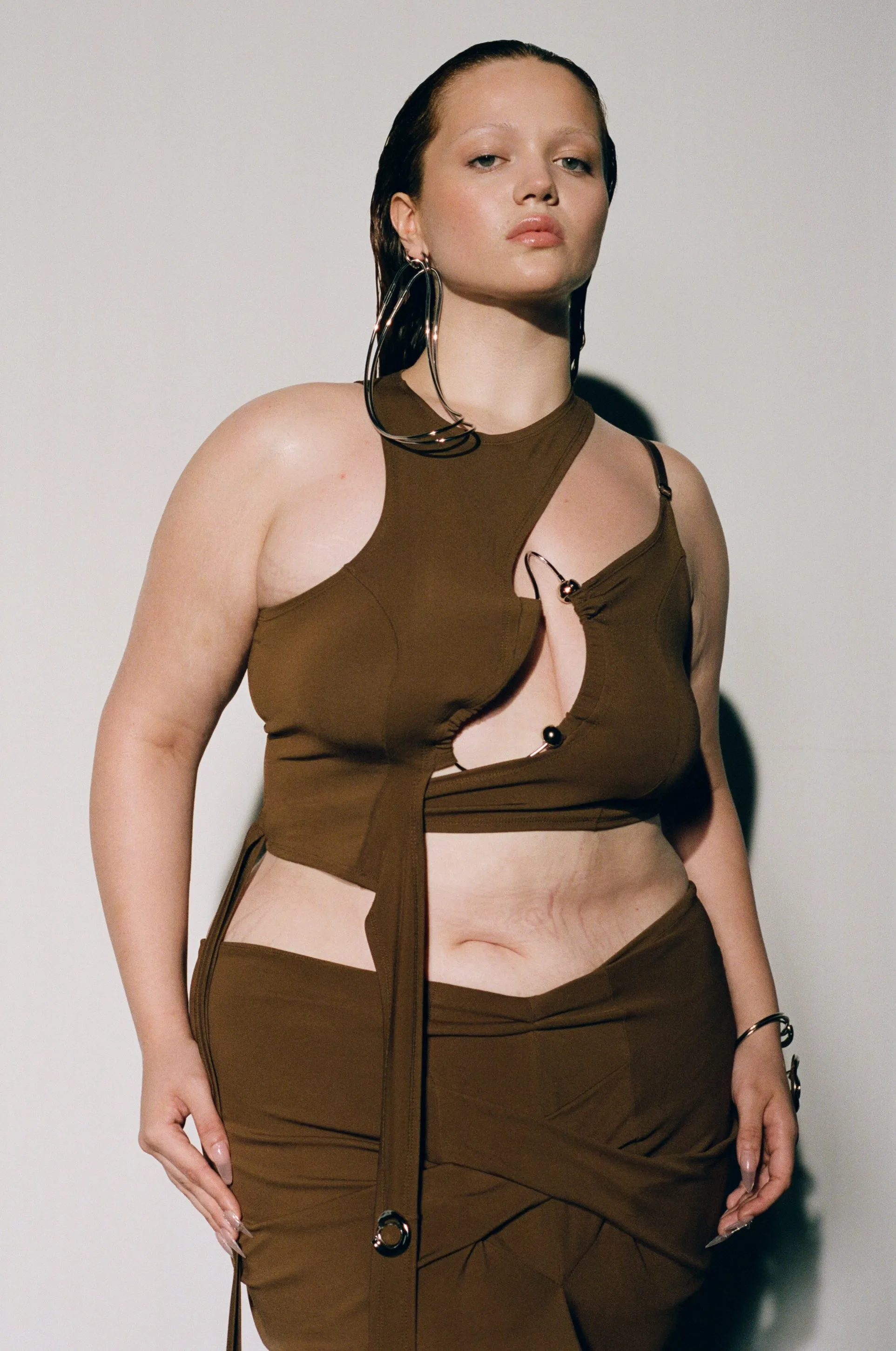Framed Wrap Top Chestnut sold by Karoline Vitto product image thumbnail 2