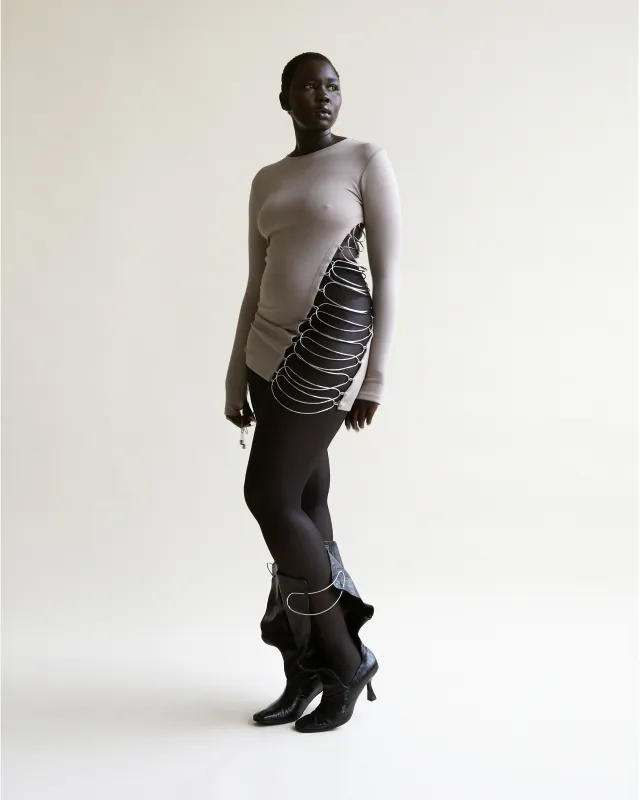 Metal Ladder Long Sleeve Top sold by Karoline Vitto