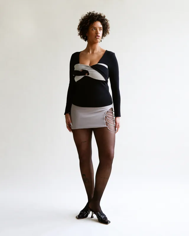 Metal Ladder Mini Skirt sold by Karoline Vitto