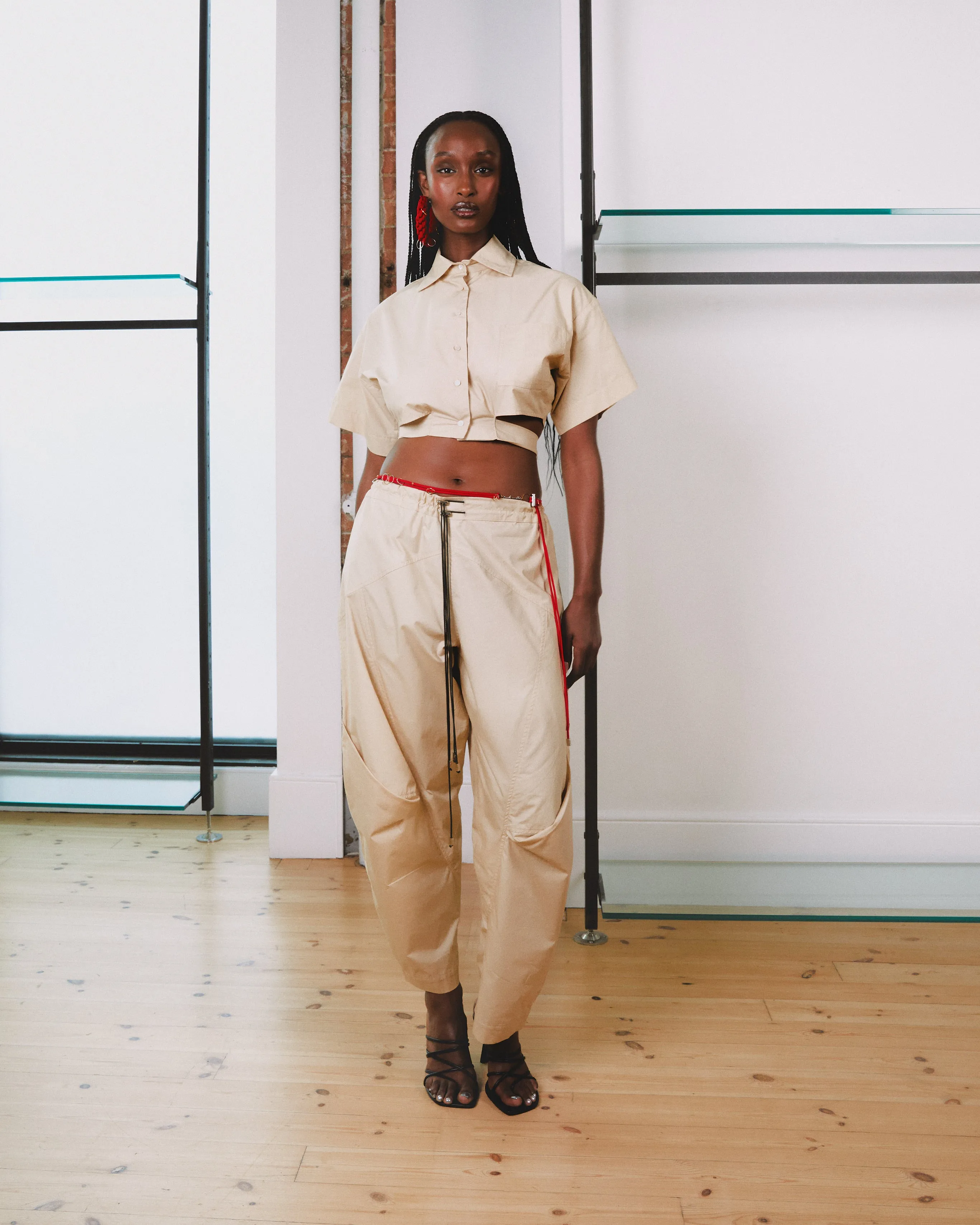 Double Elastic Cargo Trousers sold by Karoline Vitto
