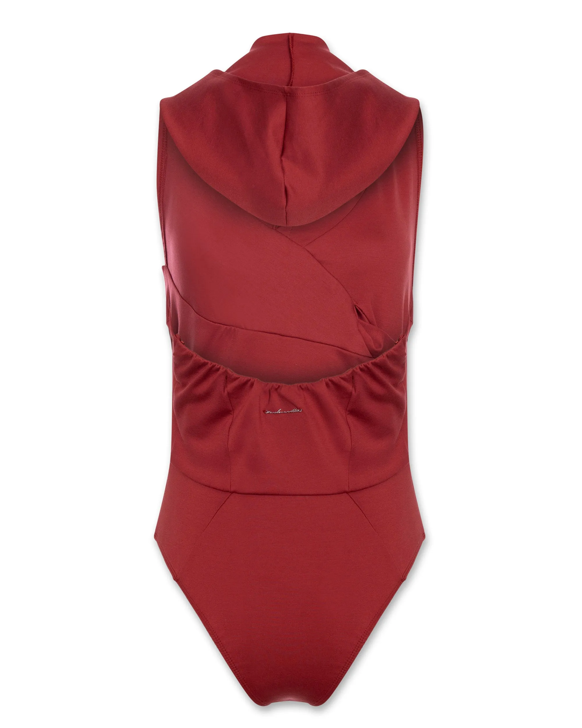 Draped Hood Bodysuit sold by Karoline Vitto product image thumbnail 5
