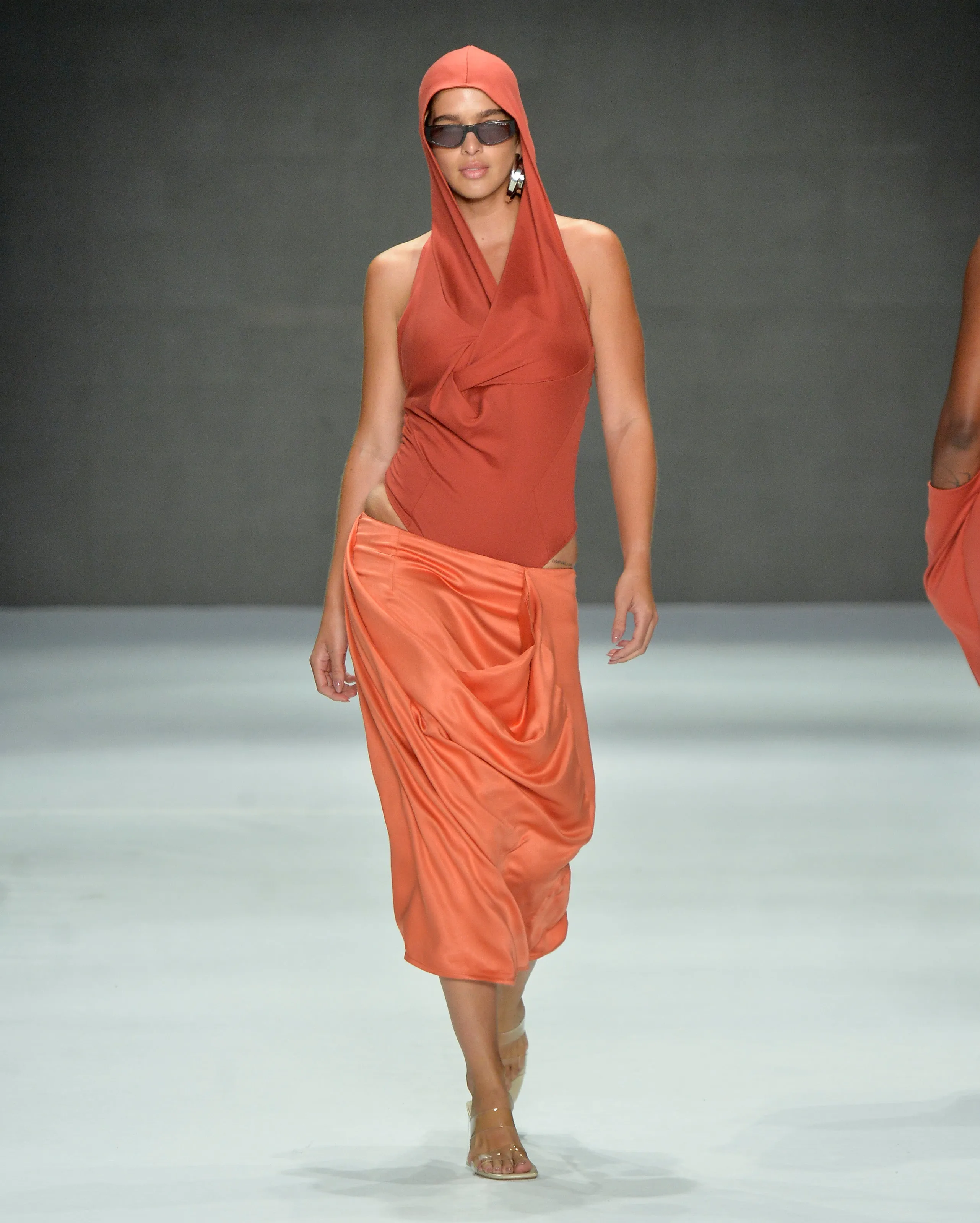 Cowl Midi Skirt sold by Karoline Vitto product image thumbnail 5