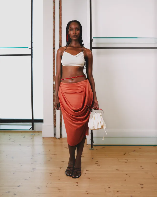 Cowl Midi Skirt made by Karoline Vitto
