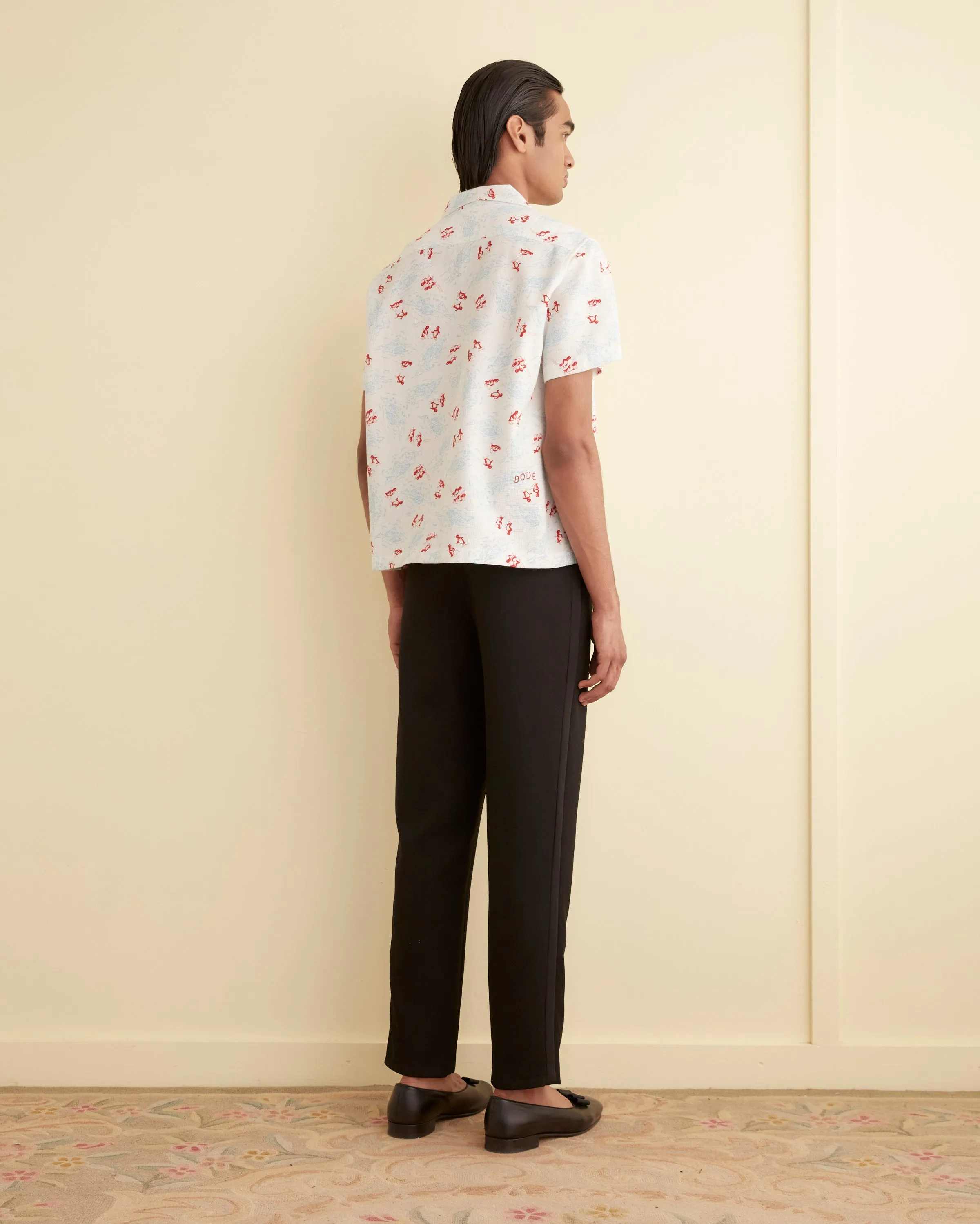 Skiing Penguins Short Sleeve Shirt sold by BODE product image thumbnail 3