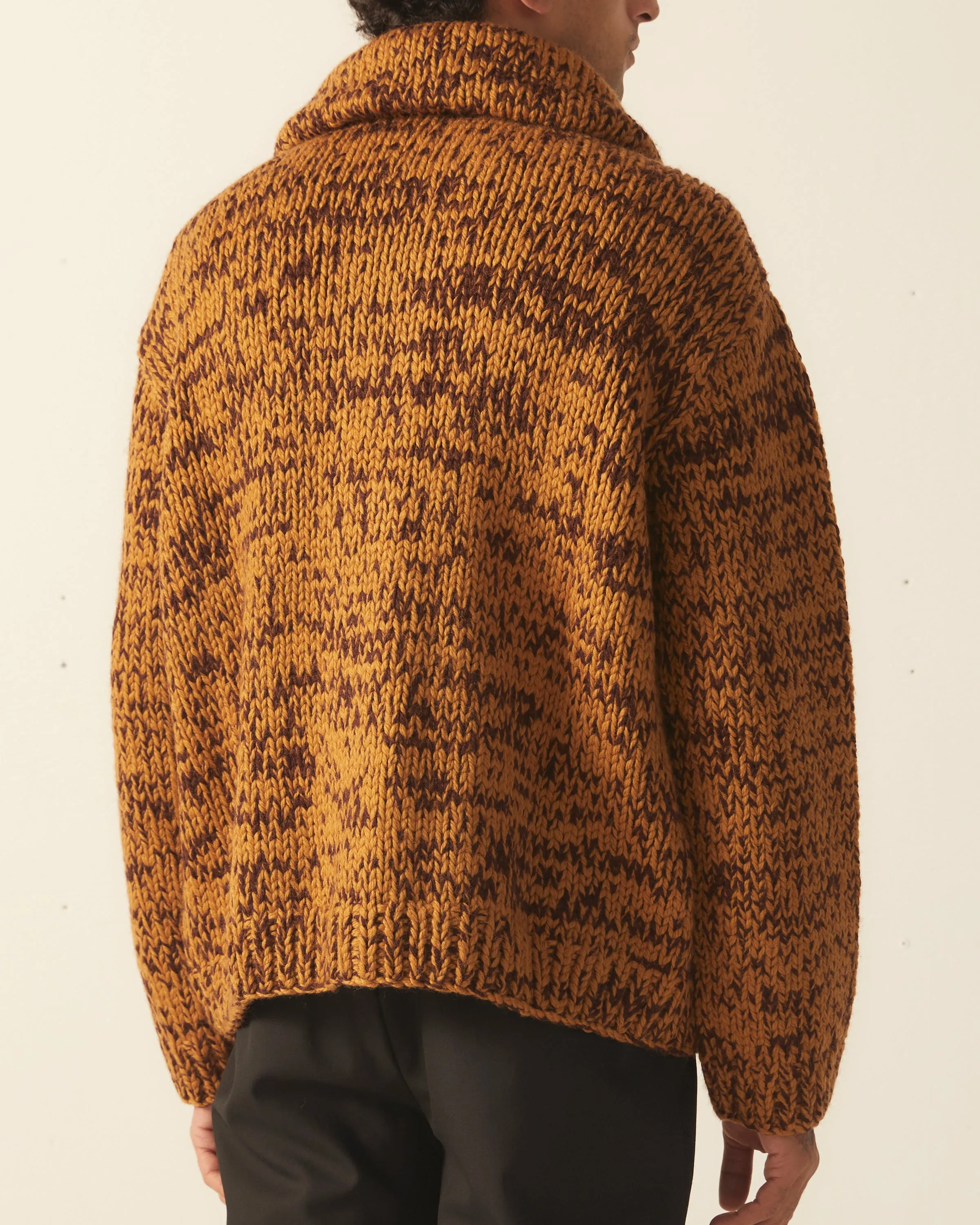 Gluckow Cardigan - Brown Yellow sold by BODE product image thumbnail 4