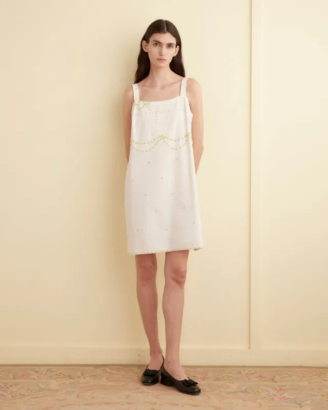 Lime Tuft Dress - S sold by BODE