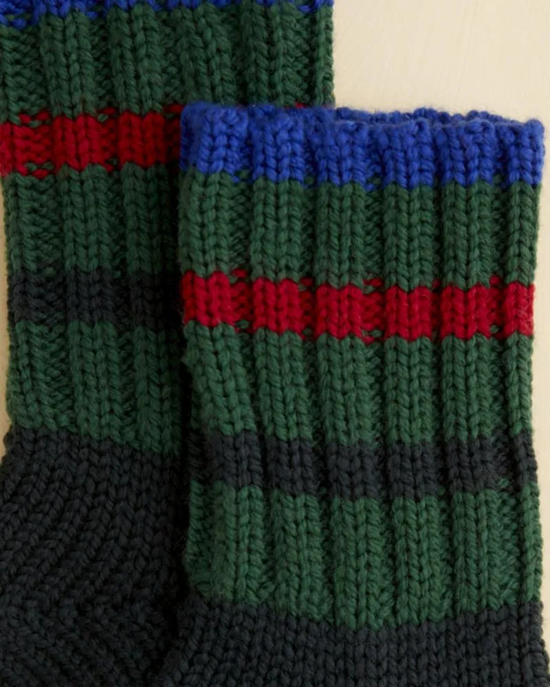 Herrington Stripe Socks - Green sold by BODE product image thumbnail 2