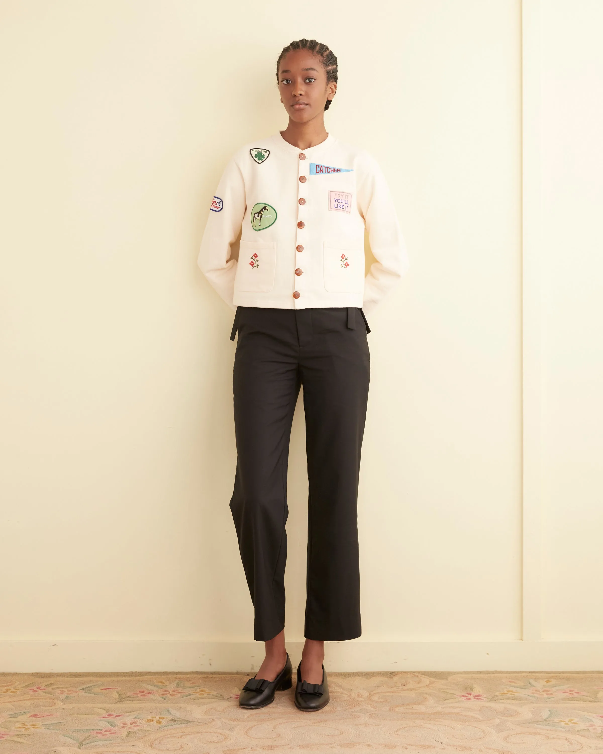 Emblem Patch Cardigan sold by BODE