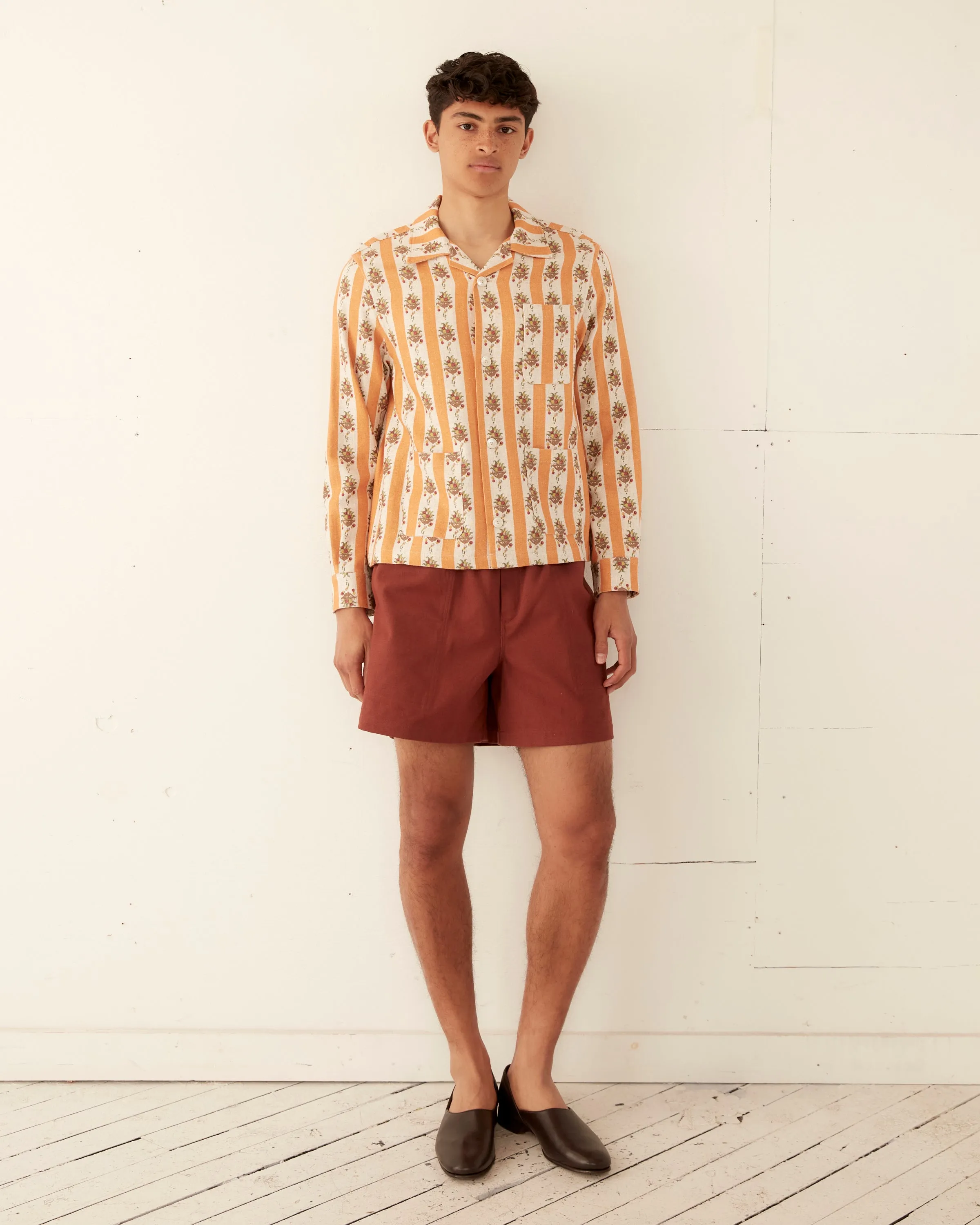 Striped Fruit Bowl Long Sleeve Shirt sold by BODE