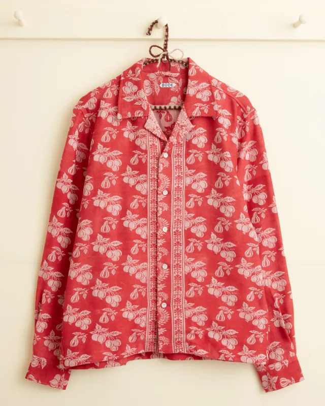 Pear Plum Long Sleeve Shirt - S made by BODE