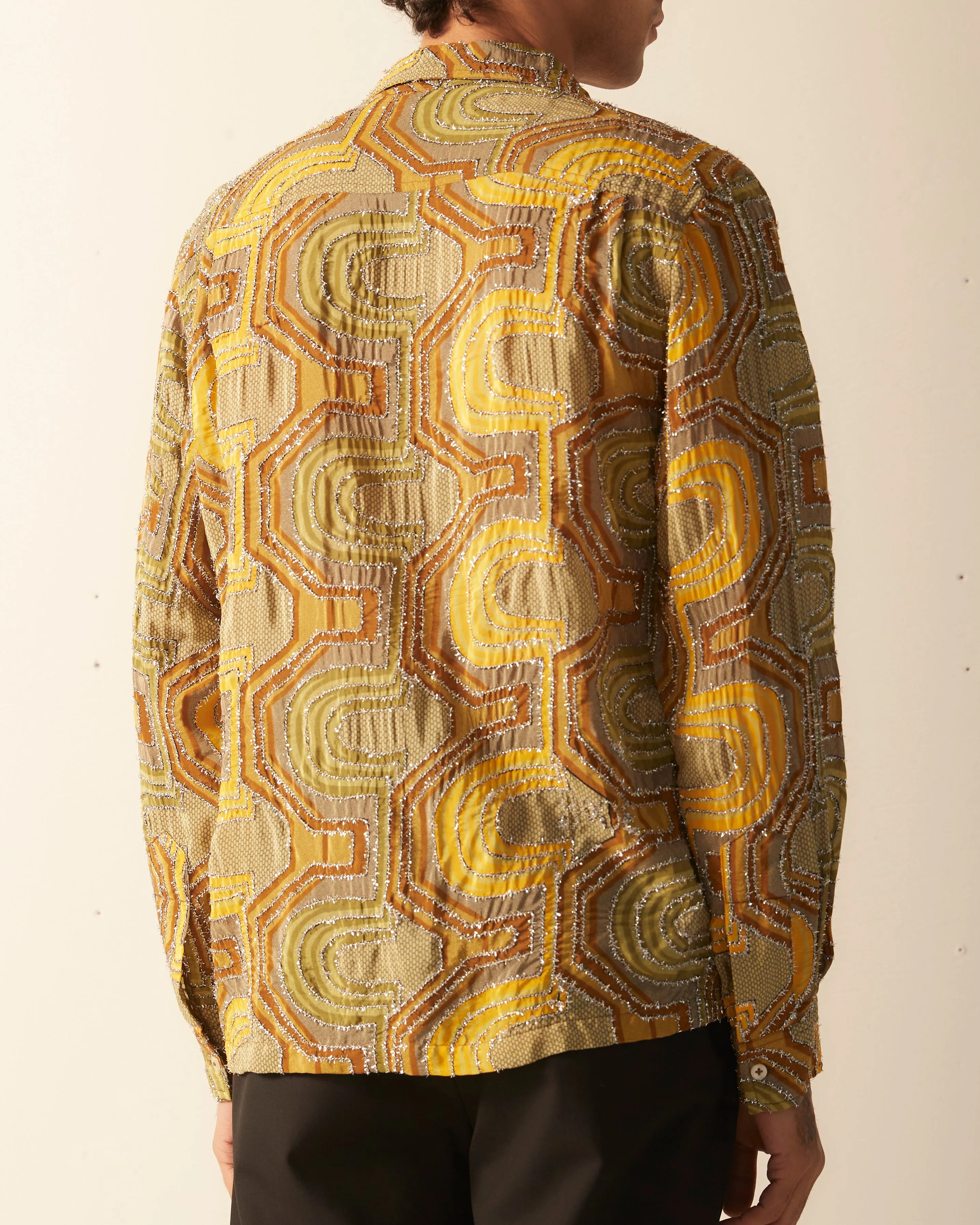 Disco Tinsel Long Sleeve Shirt sold by BODE product image thumbnail 4
