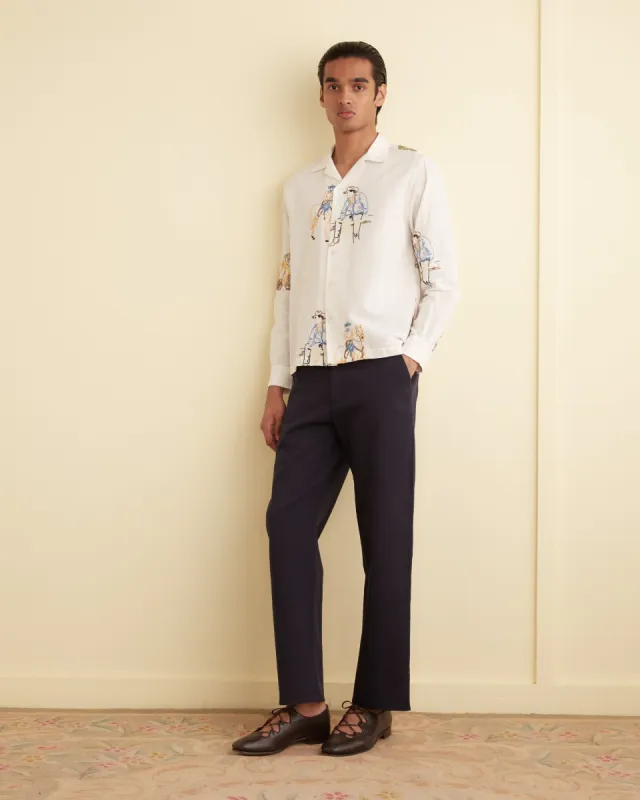 Embroidered Buckaroo Long Sleeve Shirt sold by BODE