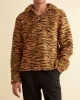 Fleece Tie-Up Pullover - Orange sold by BODE