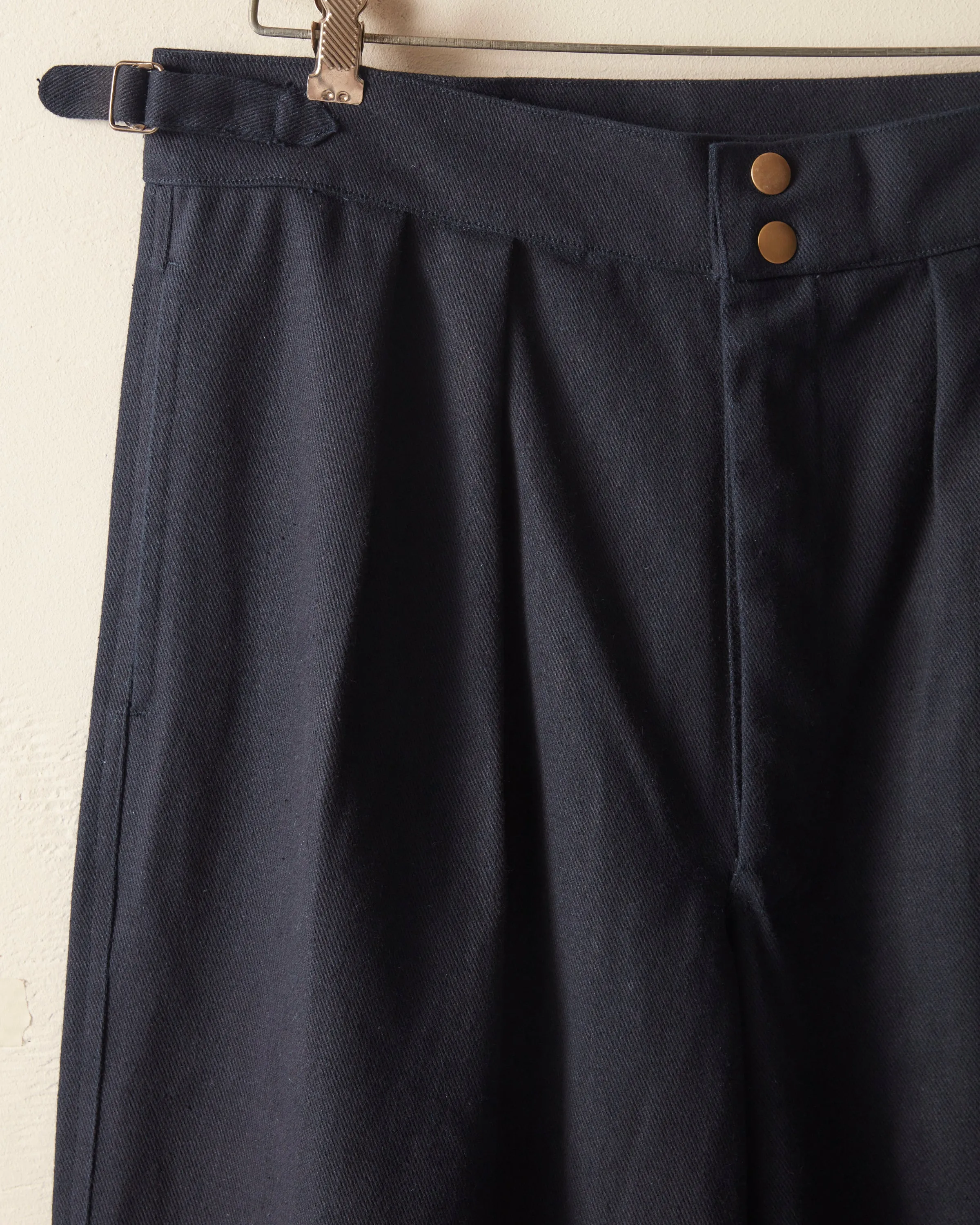 Wide Leg Snap Trousers - Navy sold by BODE product image thumbnail 4
