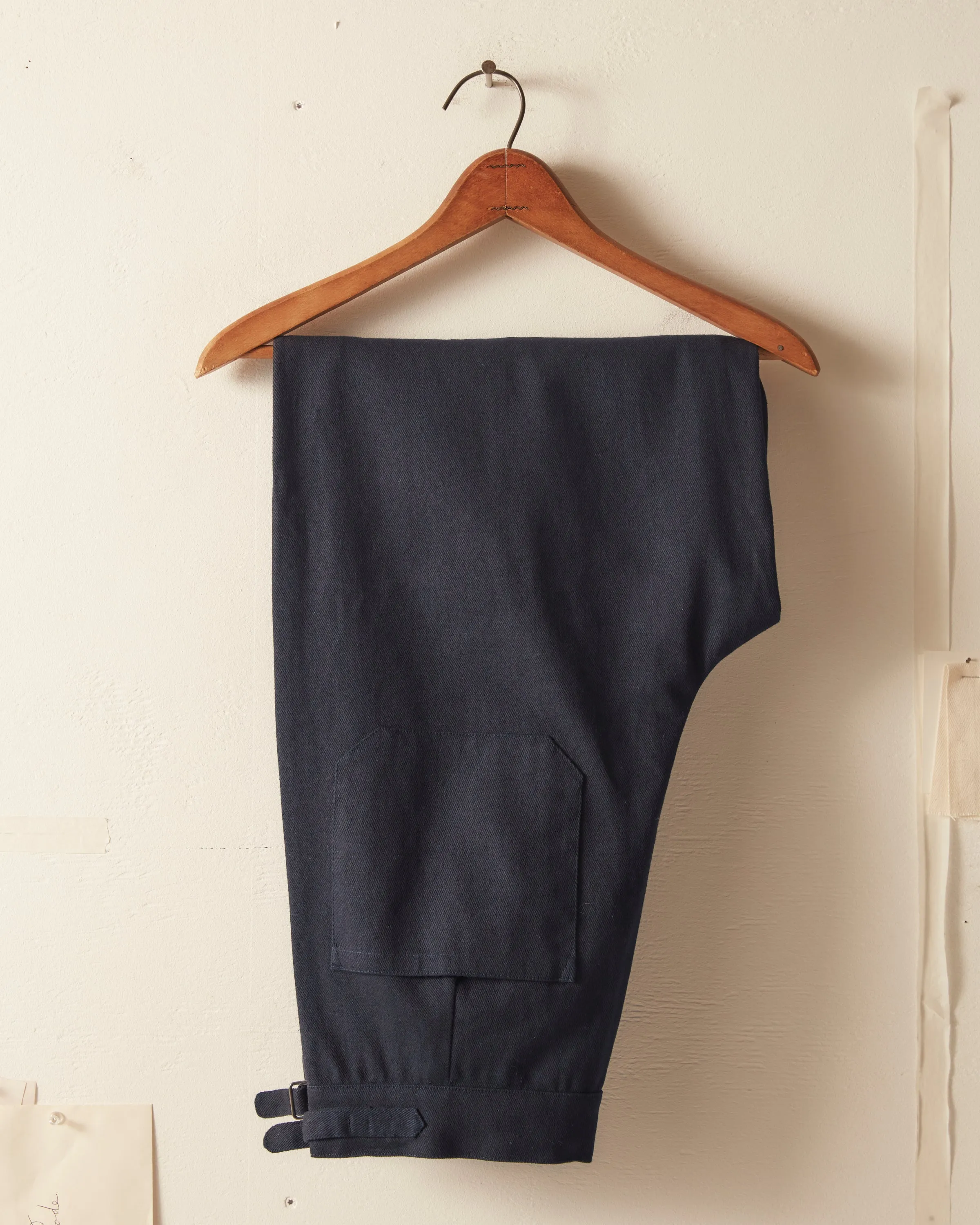 Wide Leg Snap Trousers - Navy sold by BODE product image thumbnail 2