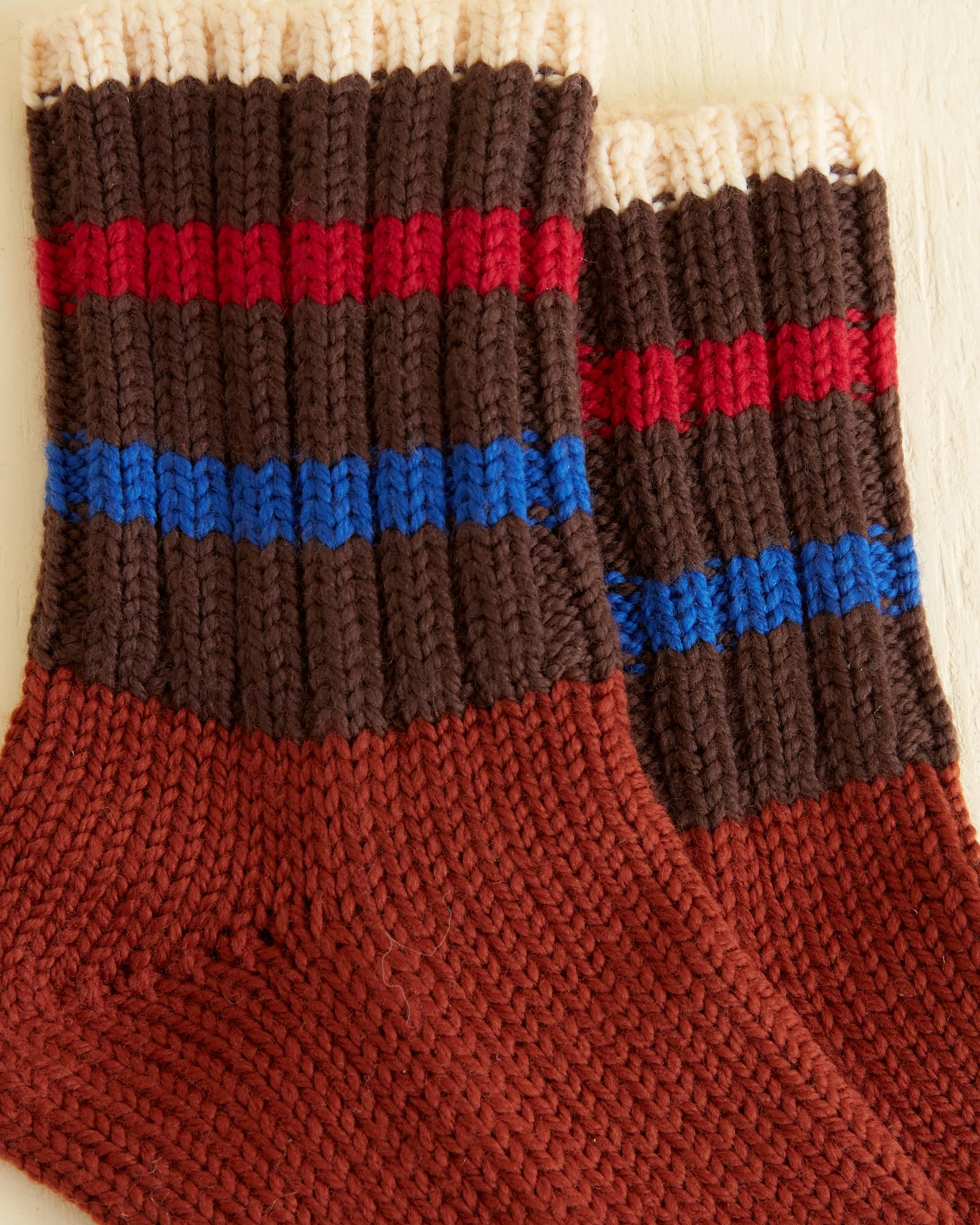 Herrington Stripe Socks - Brown sold by BODE product image thumbnail 2