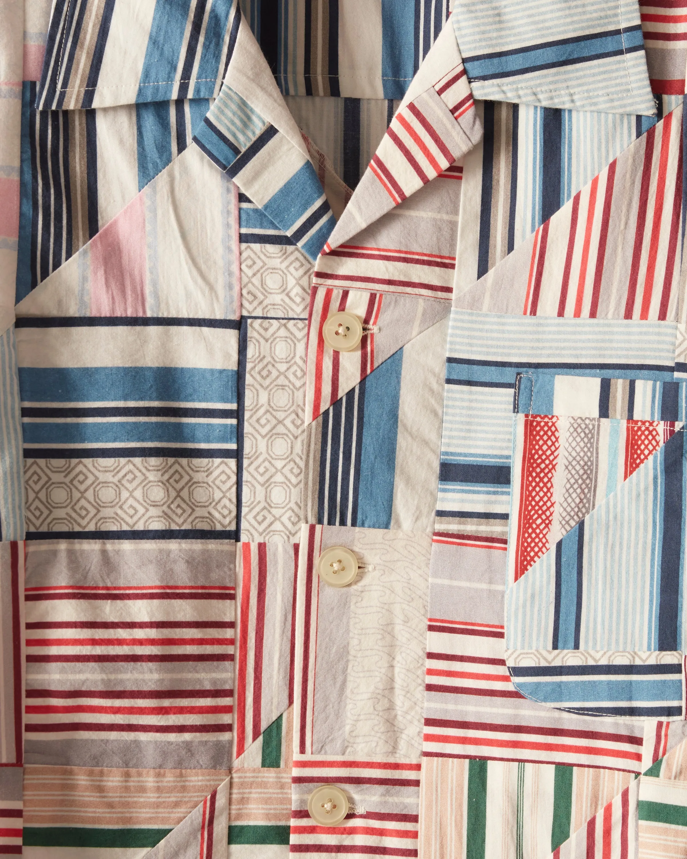 Patchwork Oxford Short Sleeve Shirt sold by BODE product image thumbnail 3
