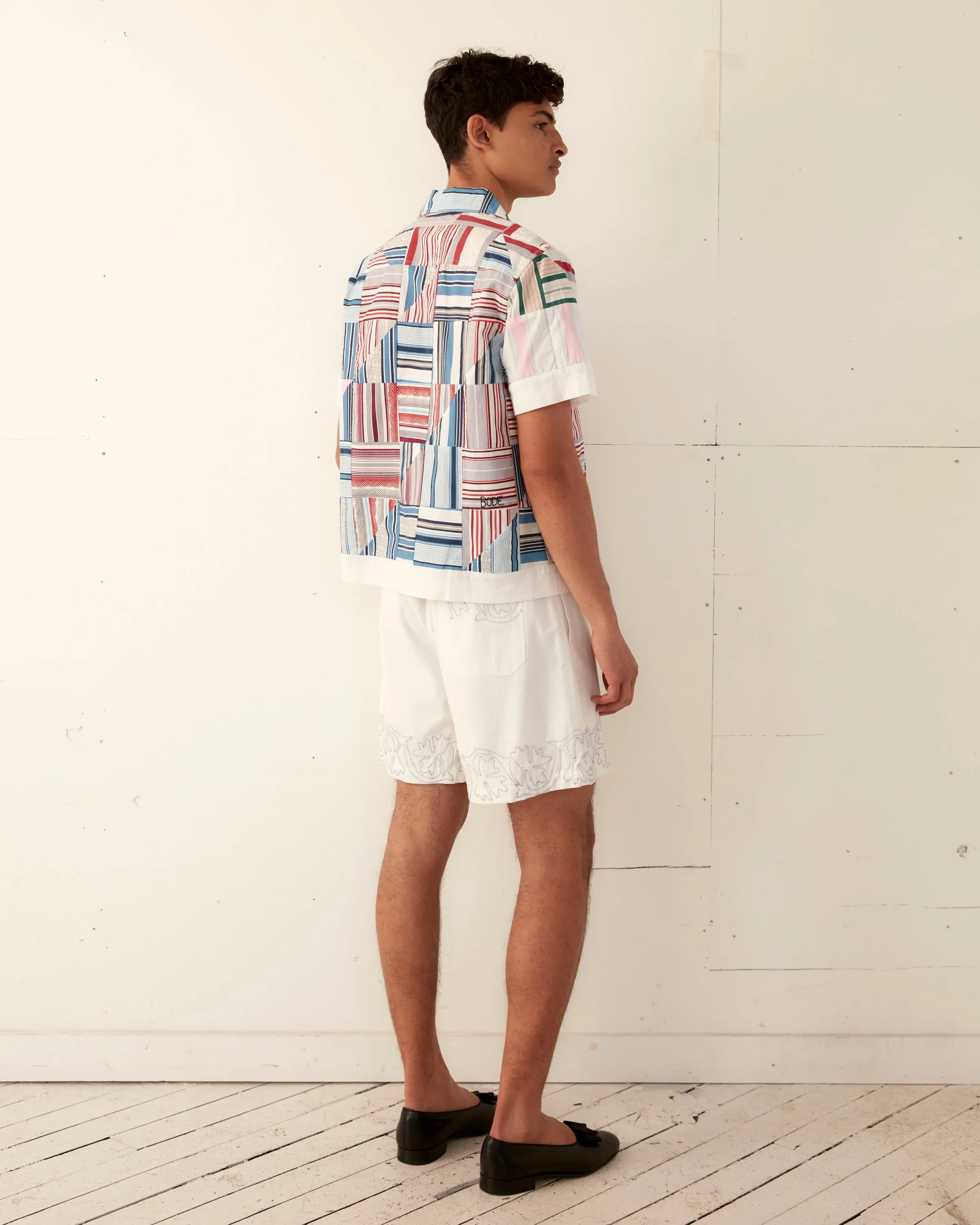 Patchwork Oxford Short Sleeve Shirt sold by BODE product image thumbnail 4