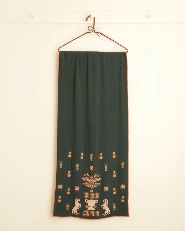 Beaded Paddock Sampler Scarf sold by BODE