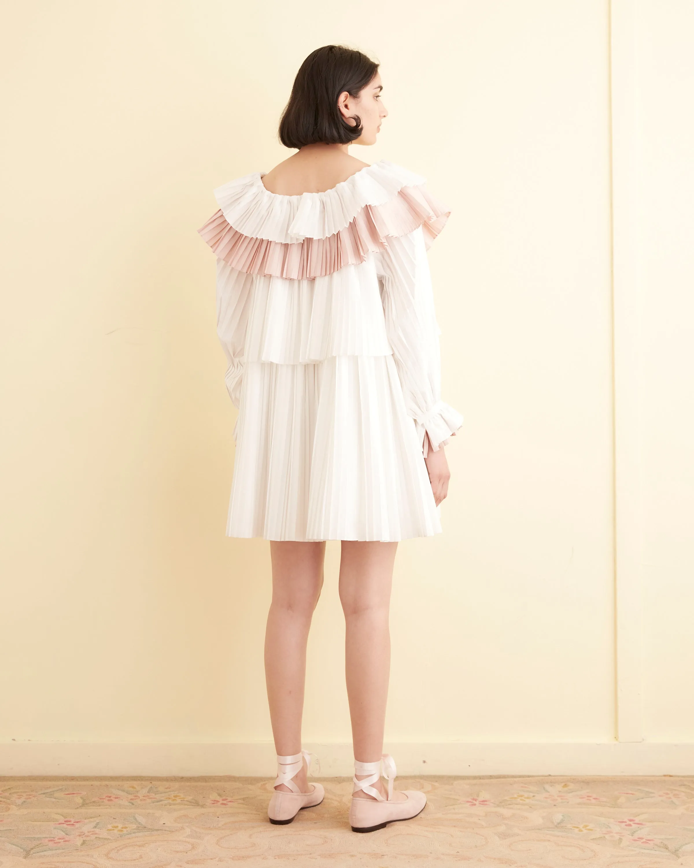 Brunch Dress - Pink/White sold by BODE product image thumbnail 3
