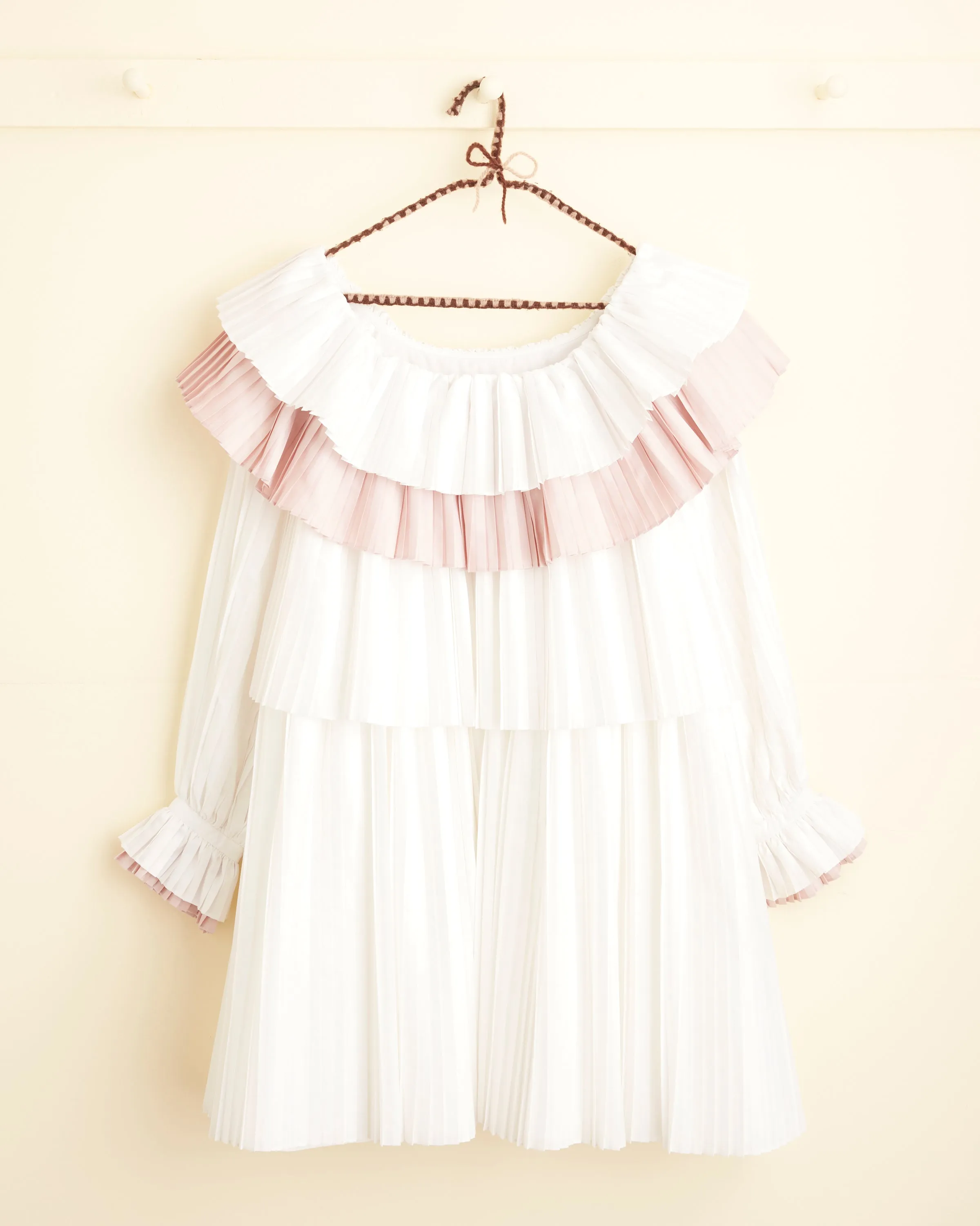 Brunch Dress - Pink/White sold by BODE product image thumbnail 4