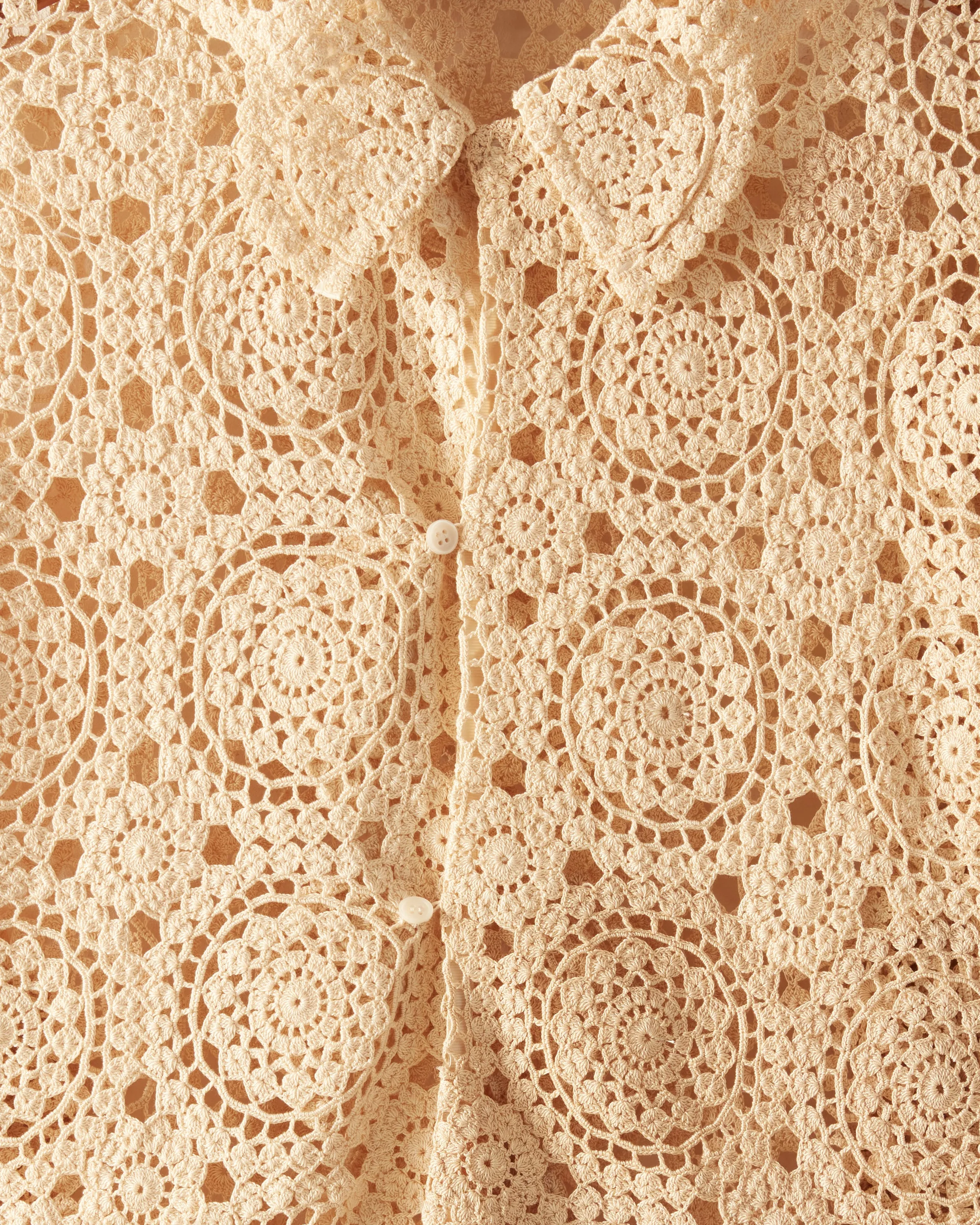 Gerace Medallion Crochet Shirt - L/XL sold by BODE product image thumbnail 2