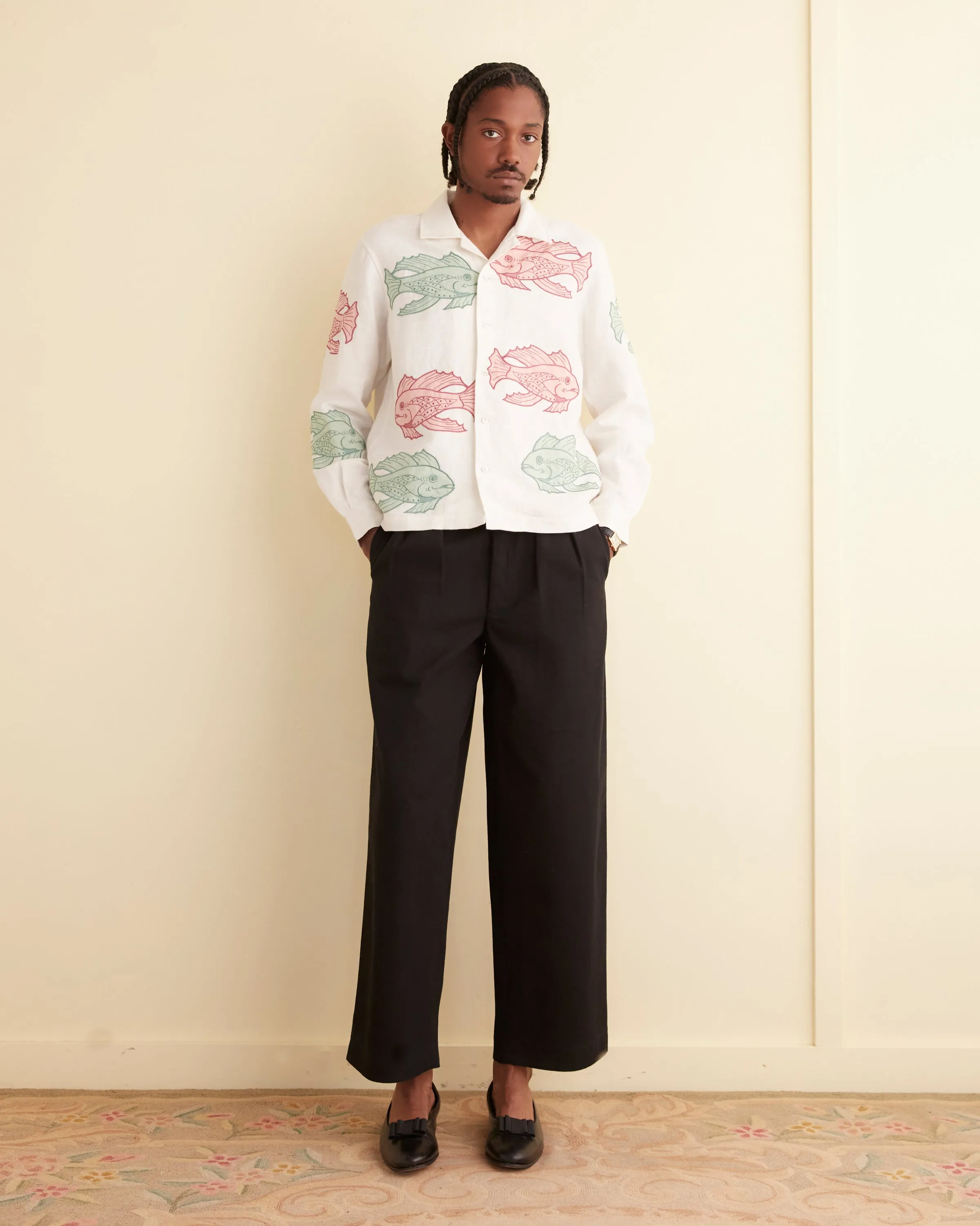 Piscine Appliqué Long Sleeve Shirt sold by BODE