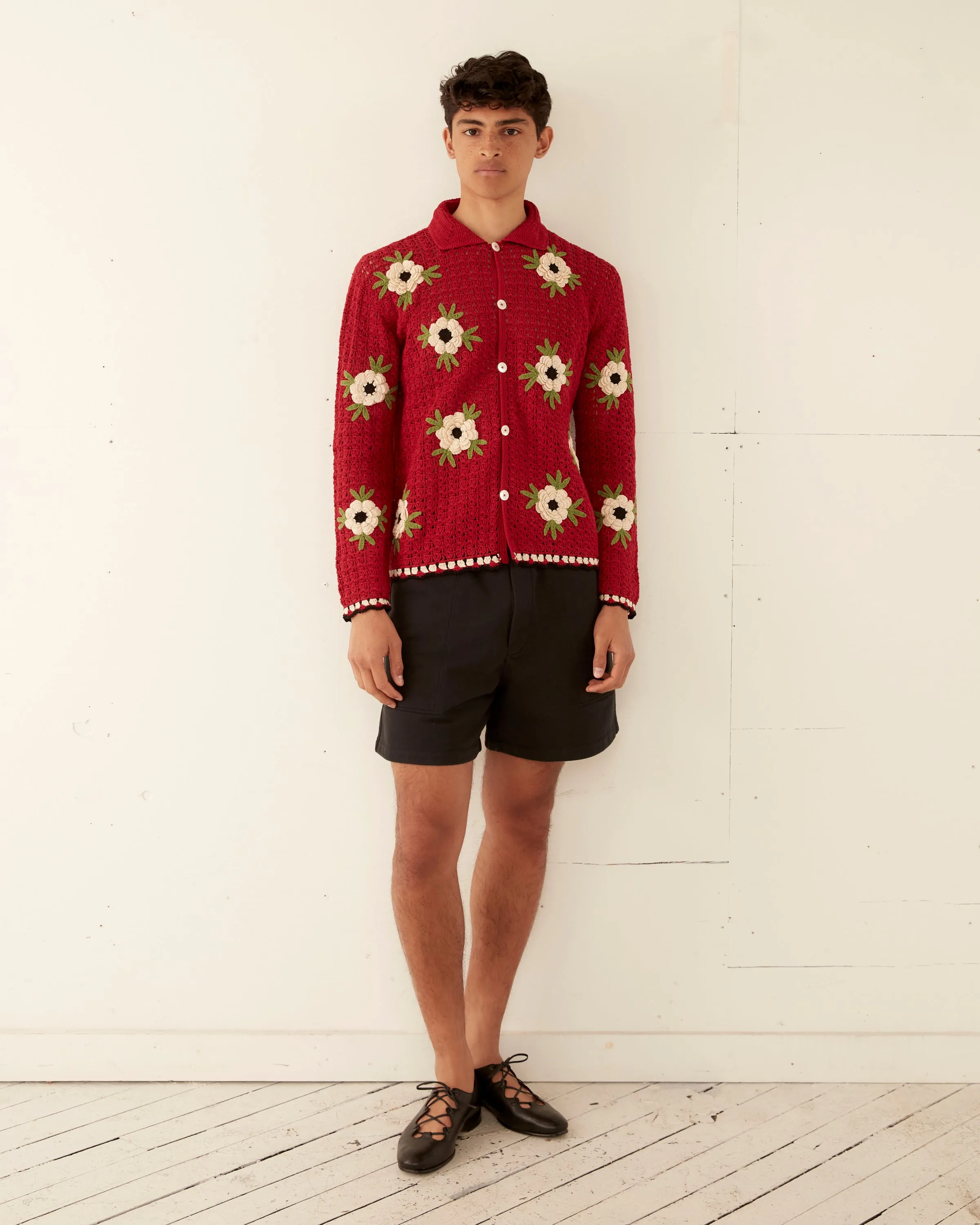 Winchester Rose Long Sleeve Shirt sold by BODE