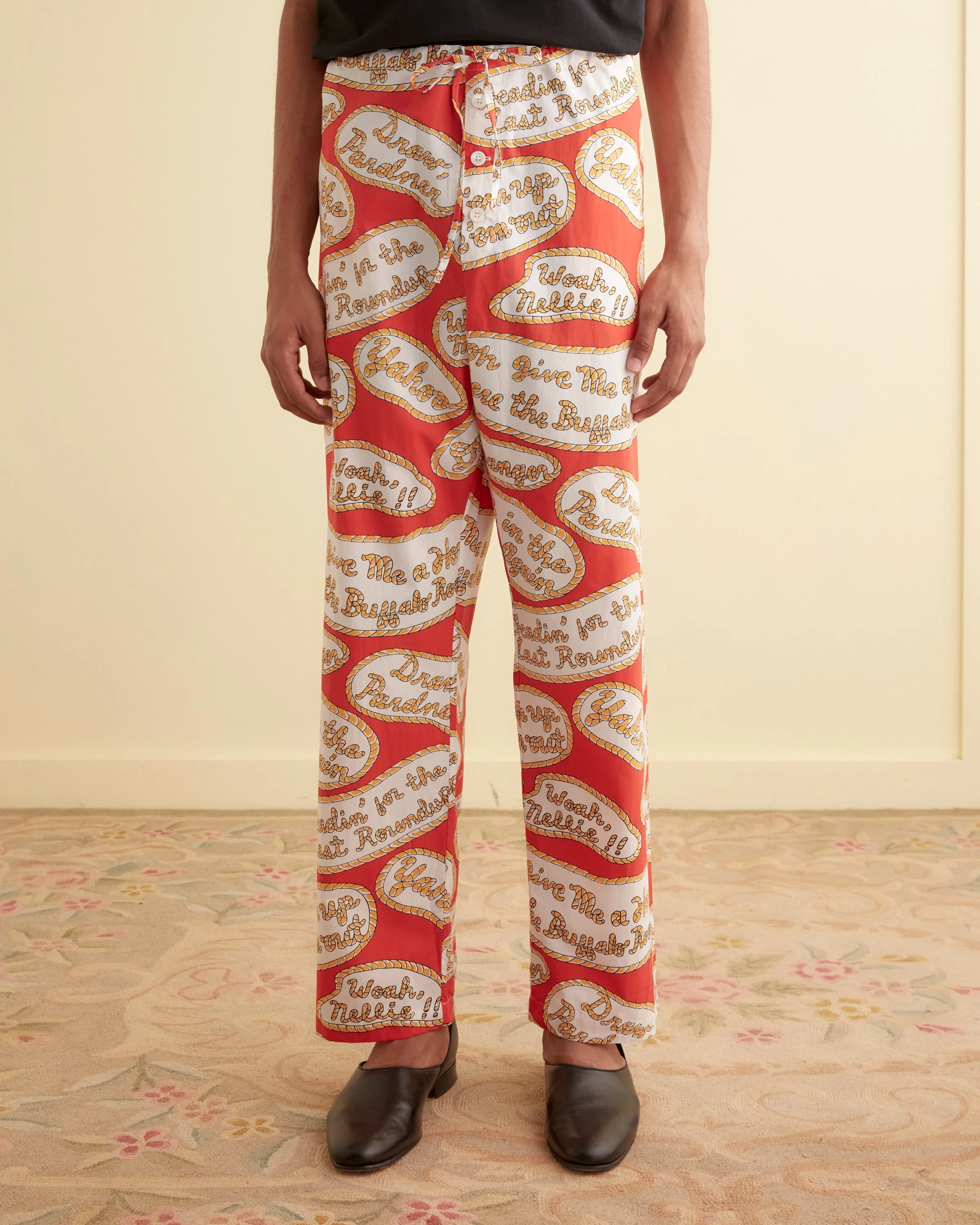 Rodeo Slogans Pajama Pants sold by BODE product image thumbnail 2