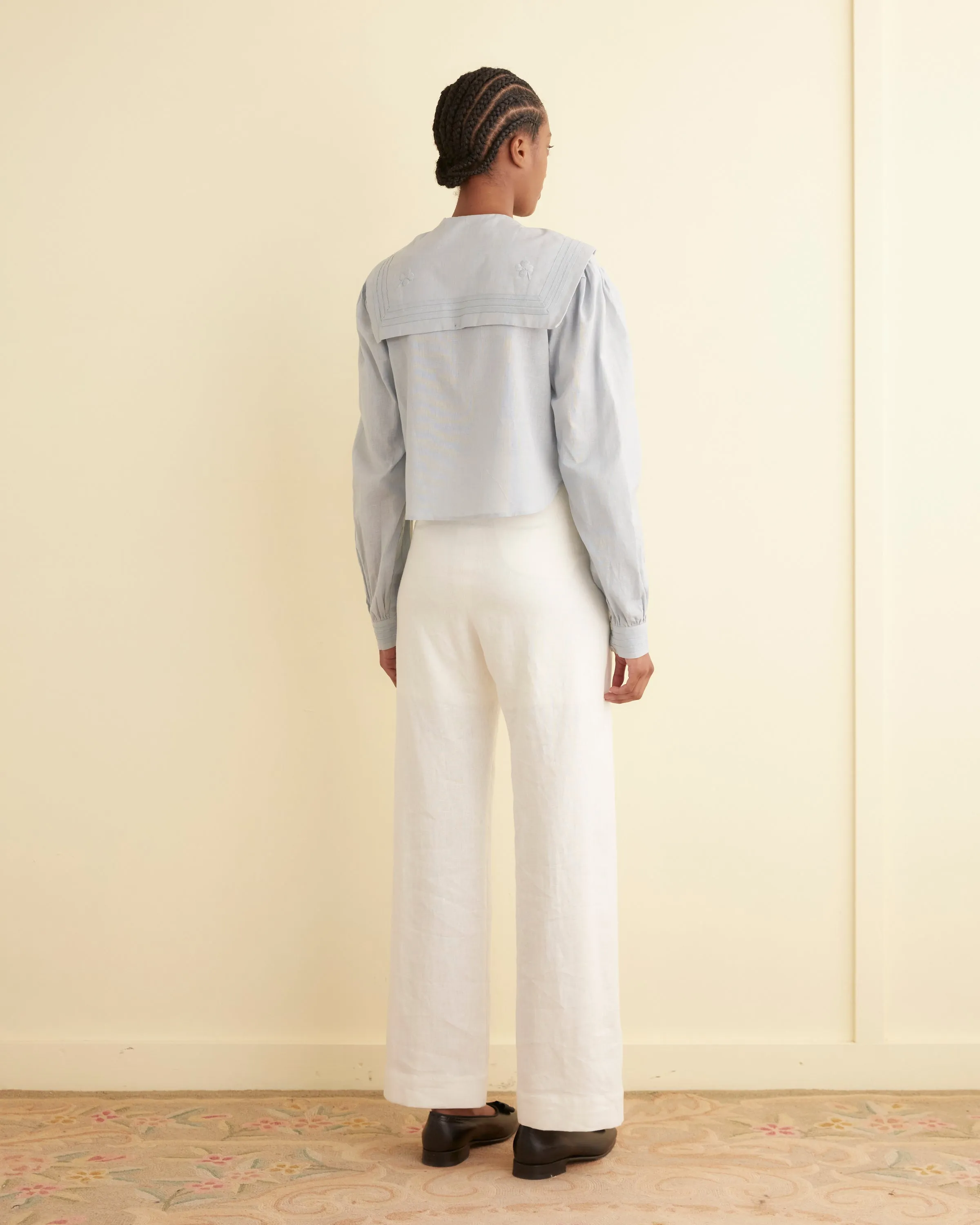 Seafarer Shirt - Blue sold by BODE product image thumbnail 3