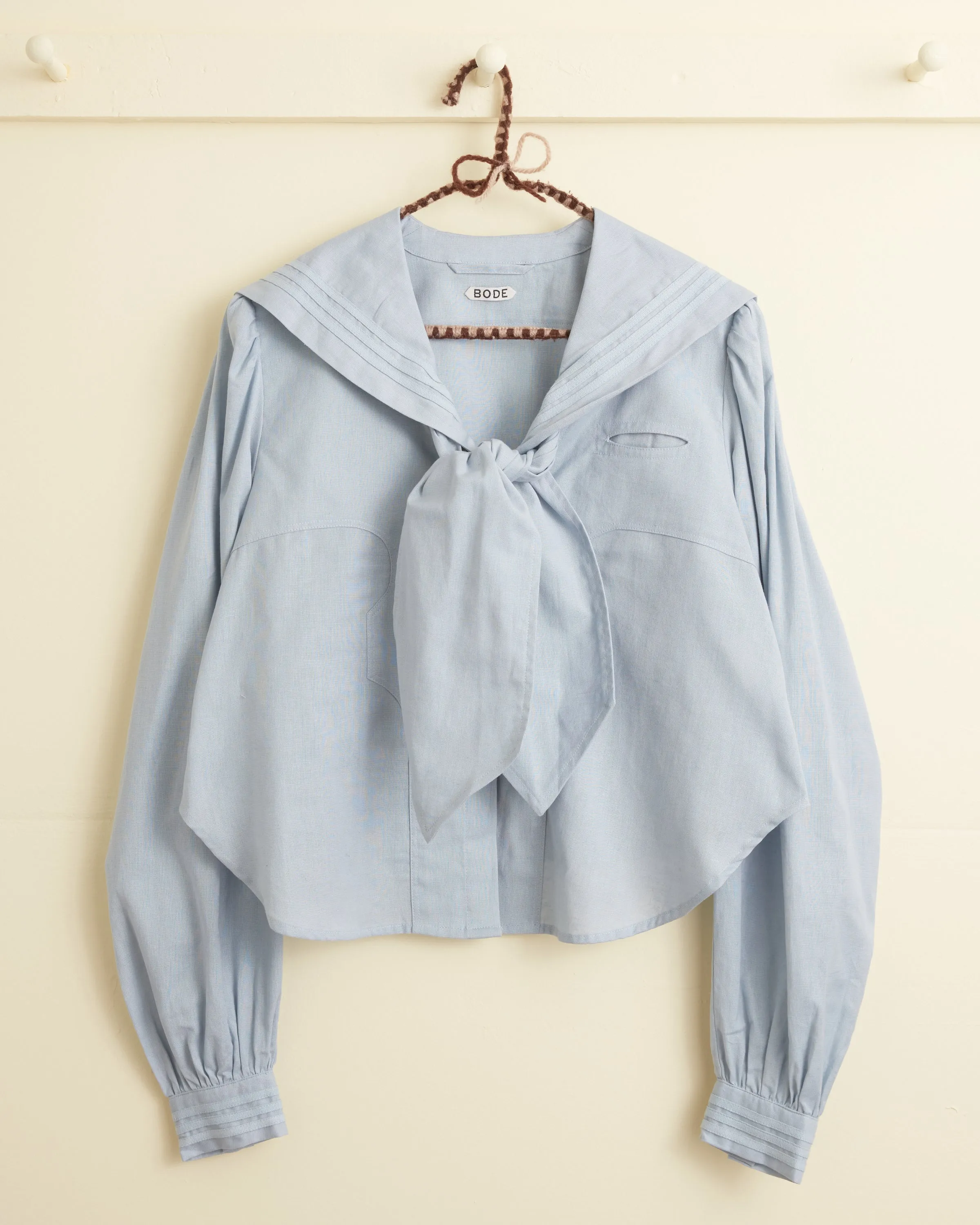 Seafarer Shirt - Blue sold by BODE product image thumbnail 4