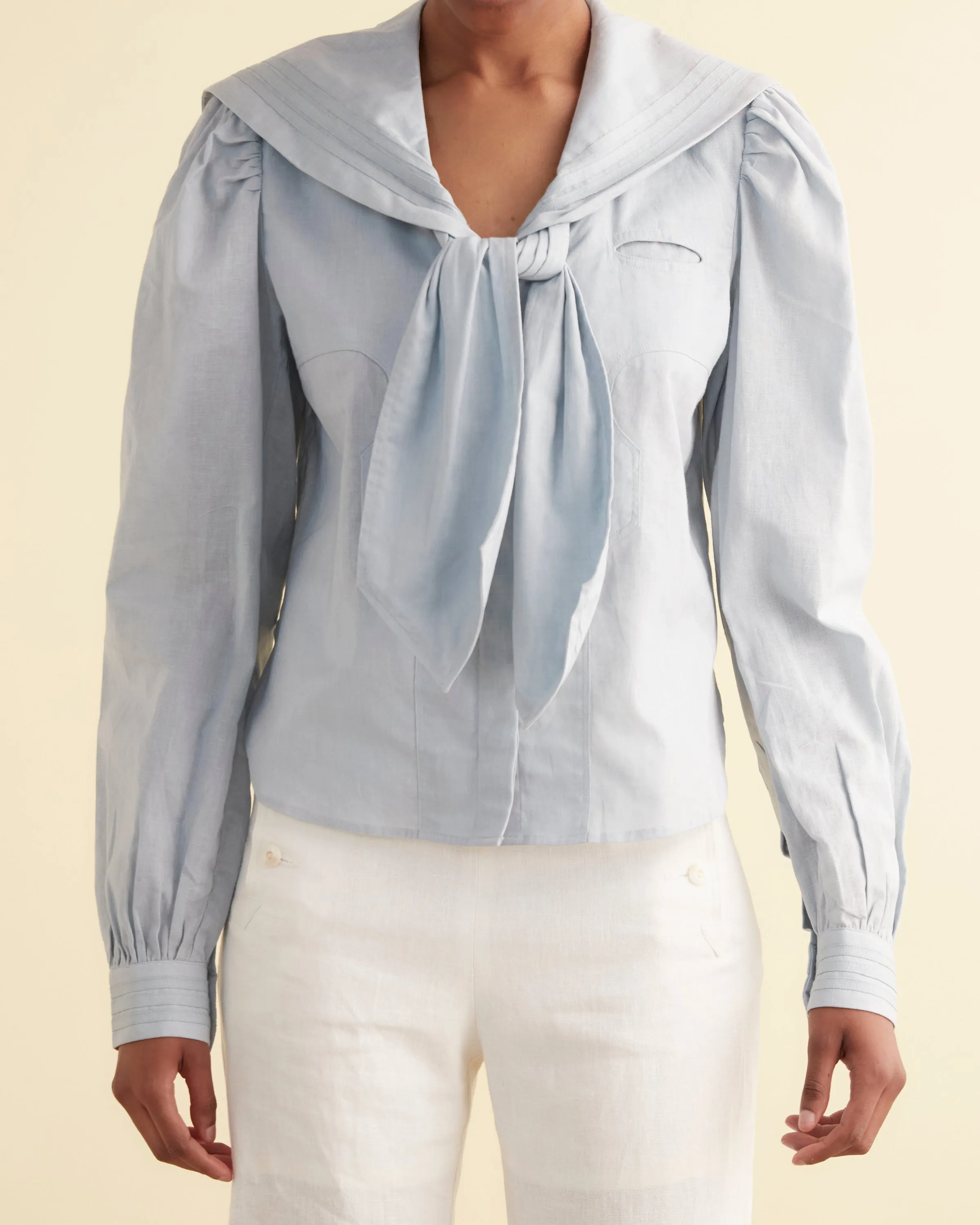 Seafarer Shirt - Blue sold by BODE product image thumbnail 2