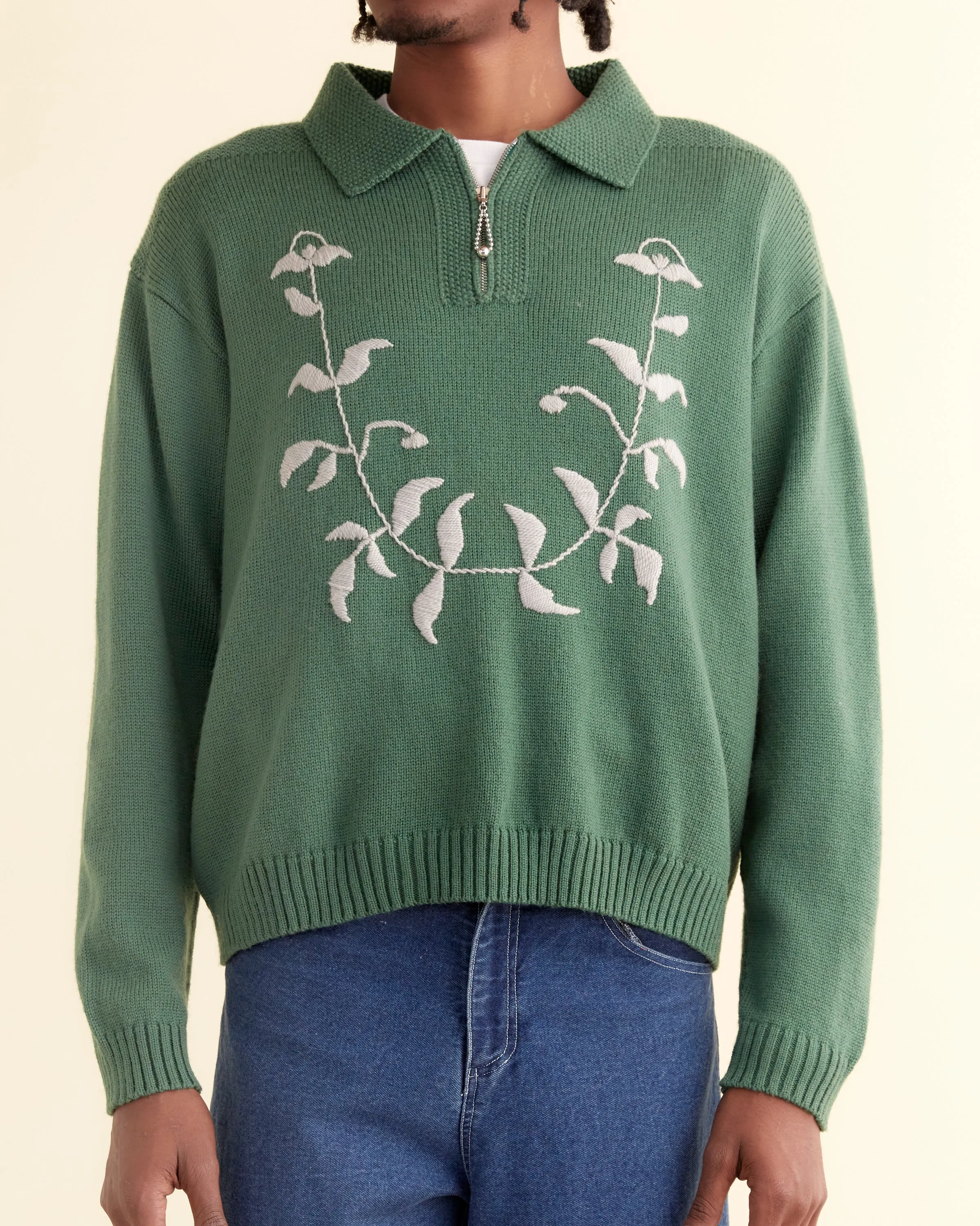 Floret Pullover - Green sold by BODE product image thumbnail 2