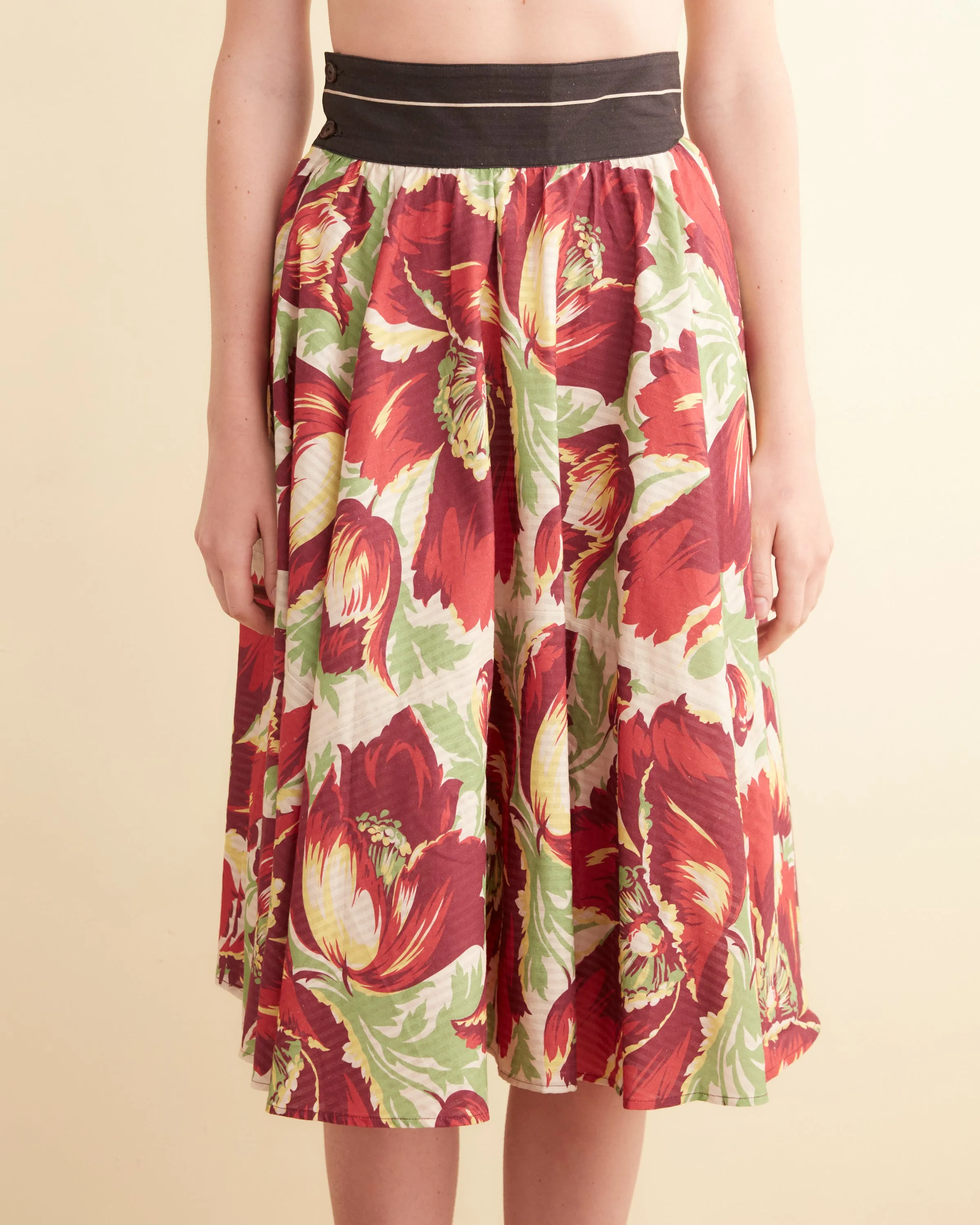 Hibiscus Stripe Skirt sold by BODE product image thumbnail 2