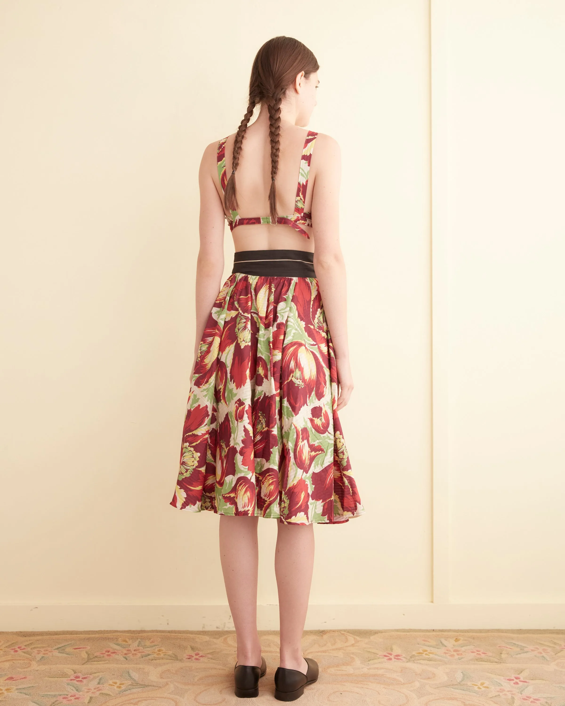 Hibiscus Stripe Skirt sold by BODE product image thumbnail 3