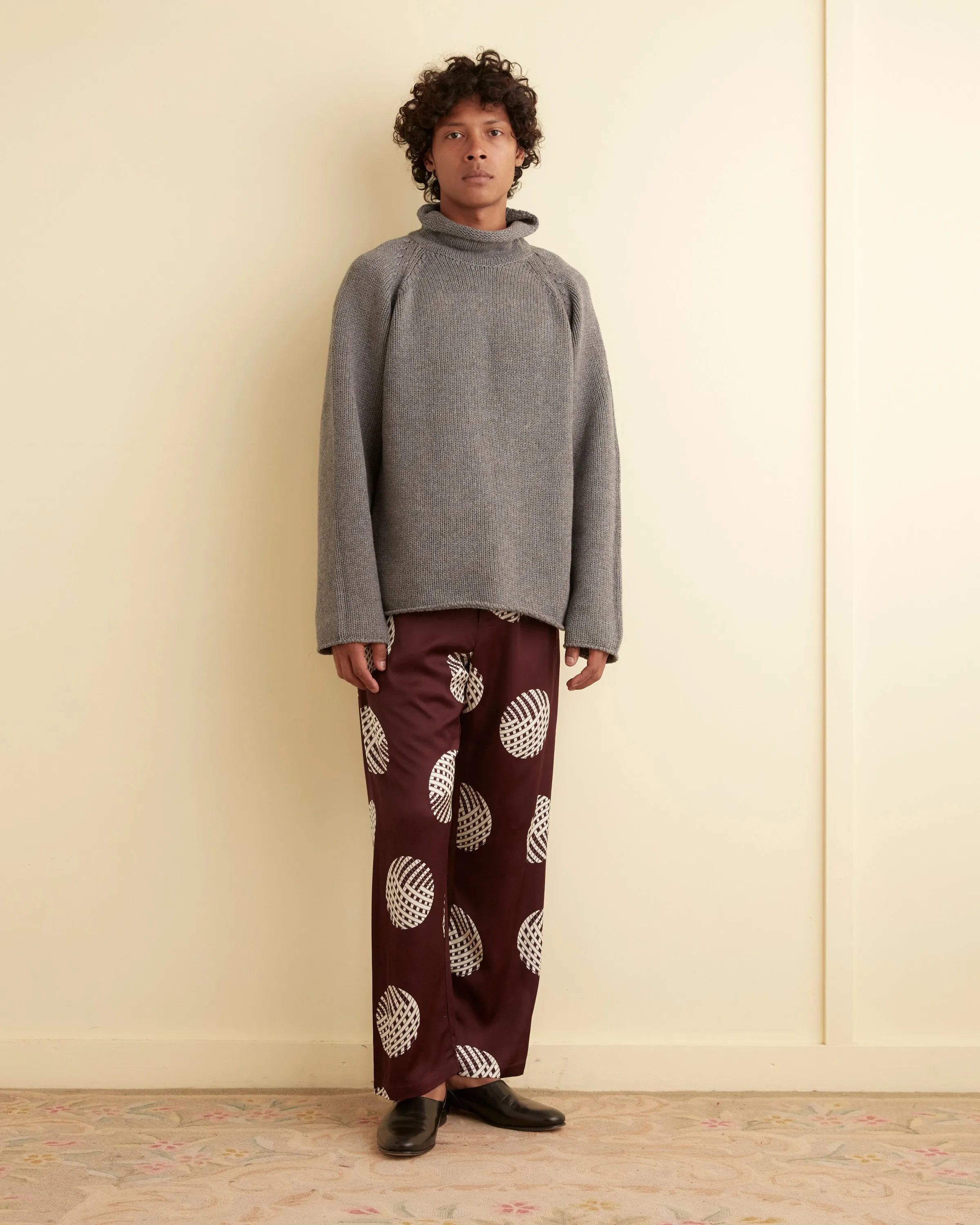 Cashmere Rollneck - Grey sold by BODE