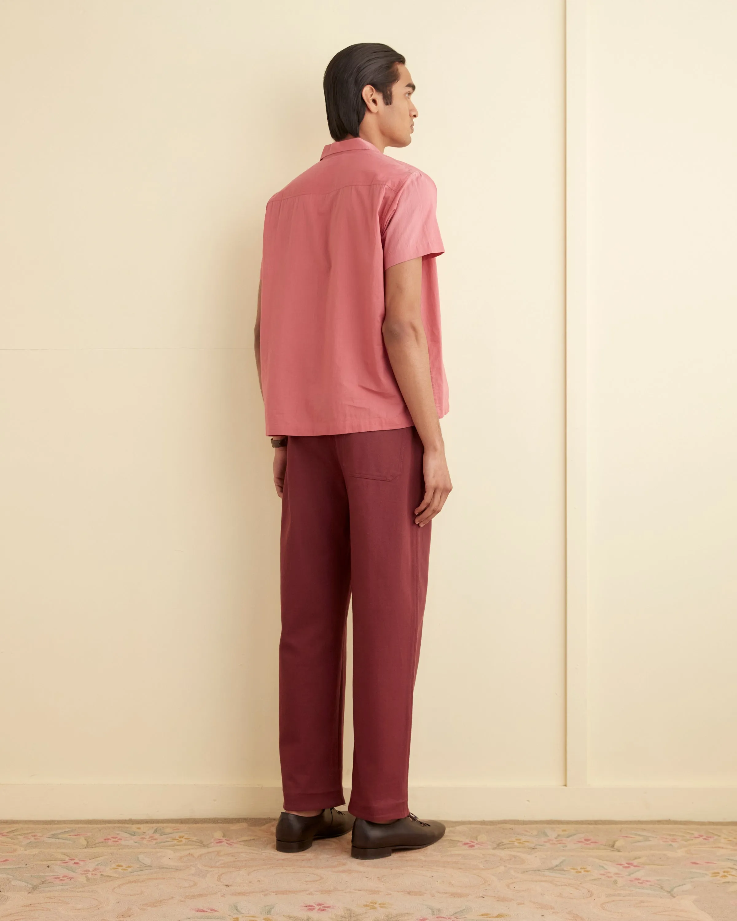 Voile Double-Pocket Short Sleeve Shirt - Pink sold by BODE product image thumbnail 3