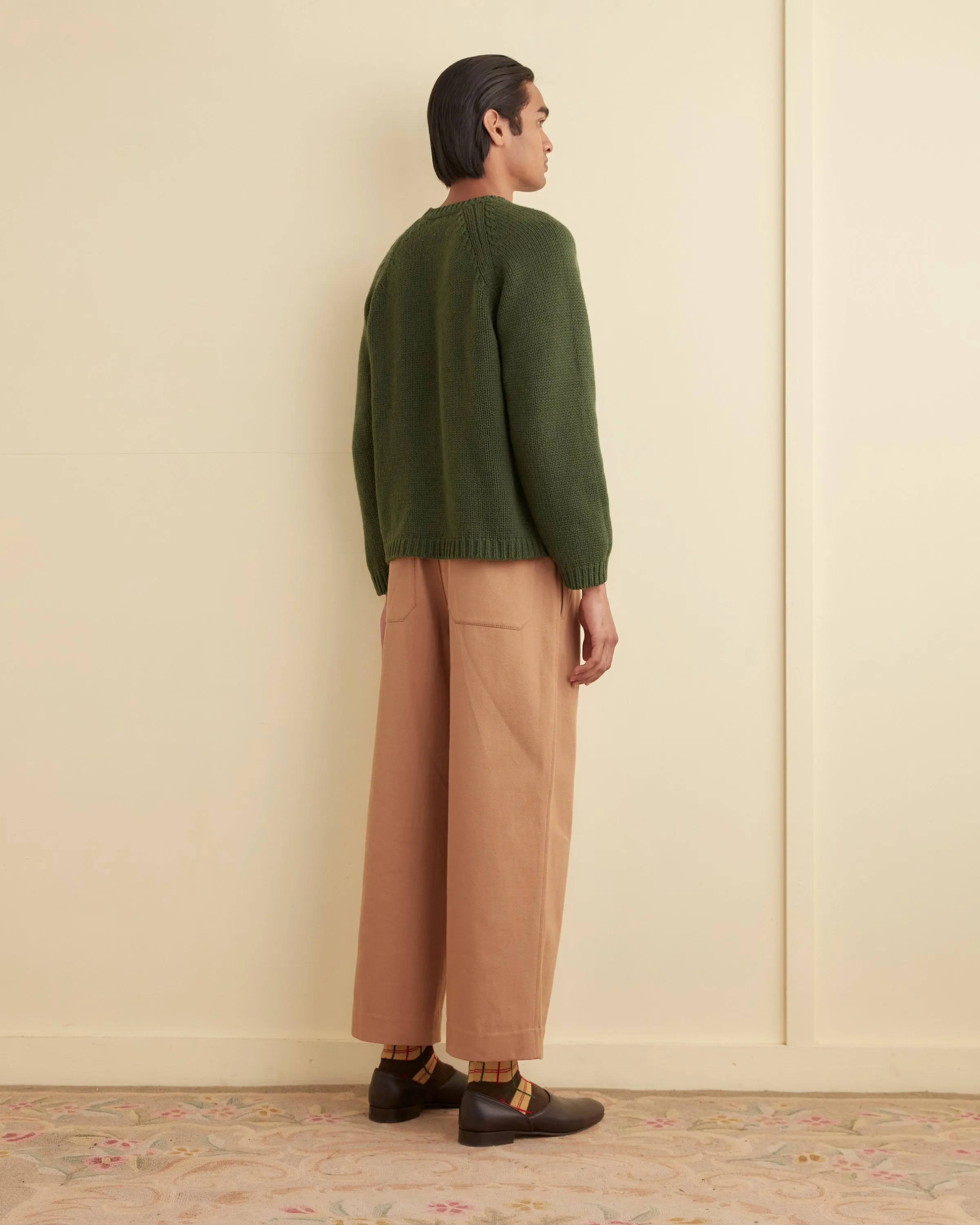 Cashmere Crewneck - Green sold by BODE product image thumbnail 3
