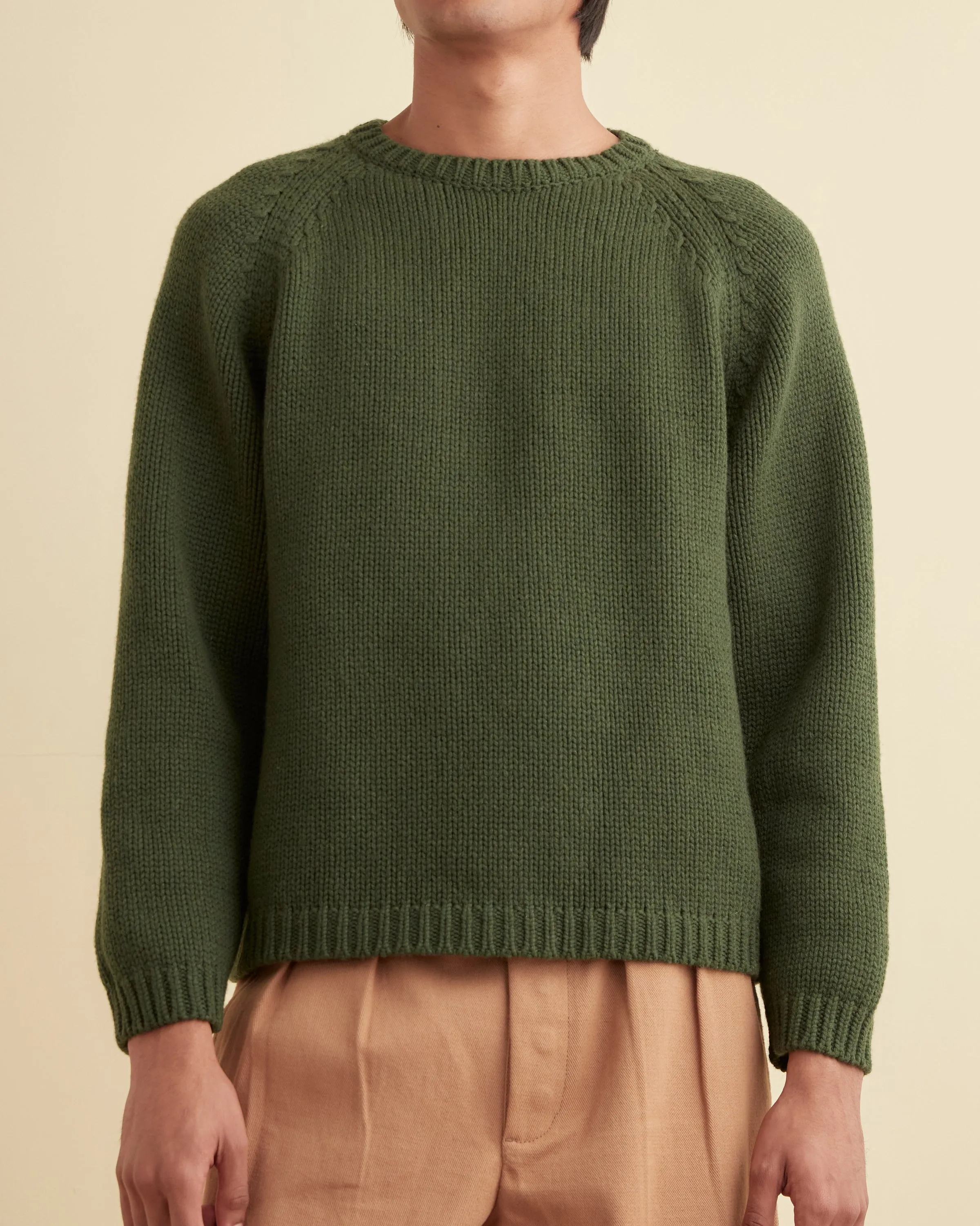 Cashmere Crewneck - Green sold by BODE product image thumbnail 2