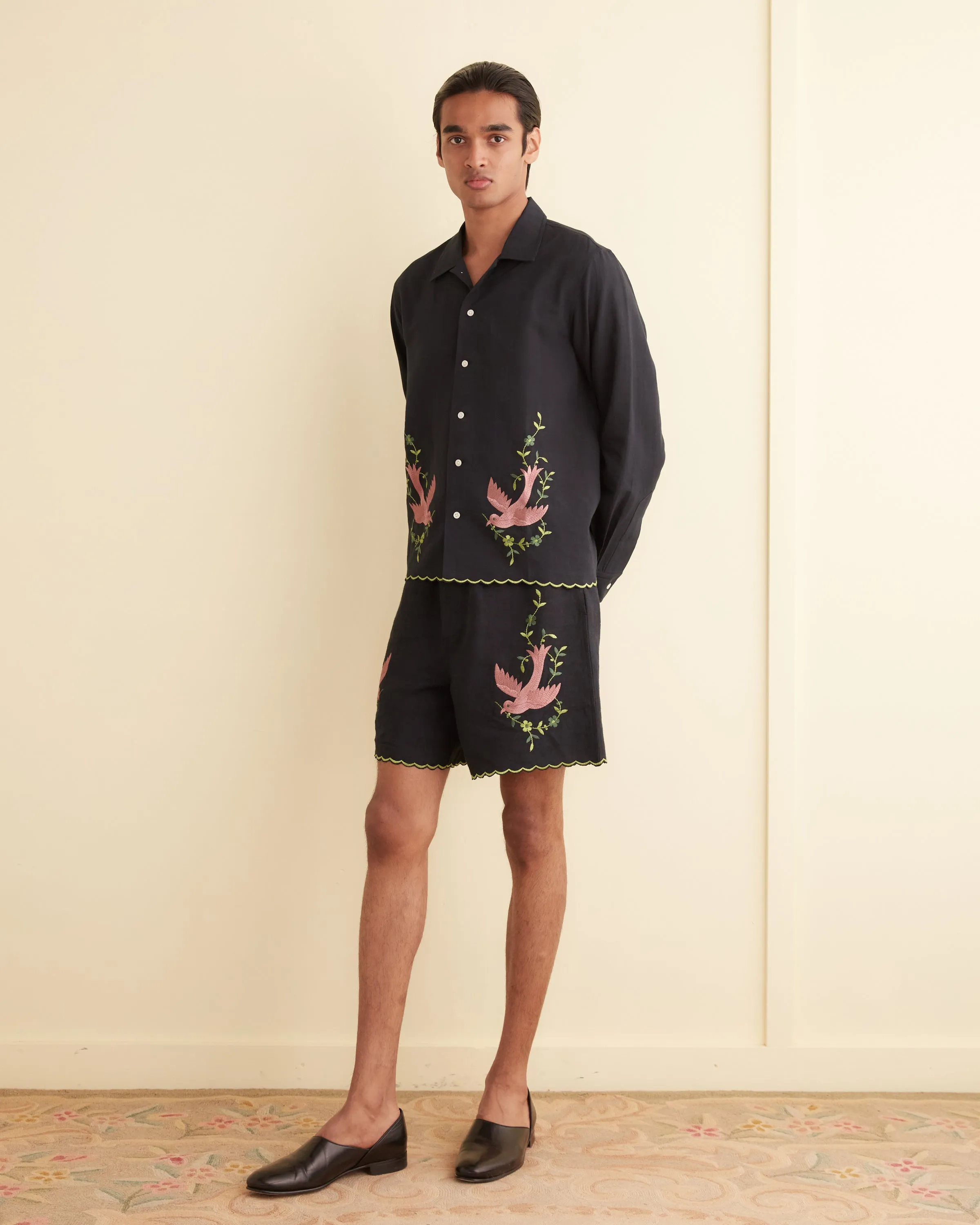 Rosefinch Long Sleeve Shirt sold by BODE