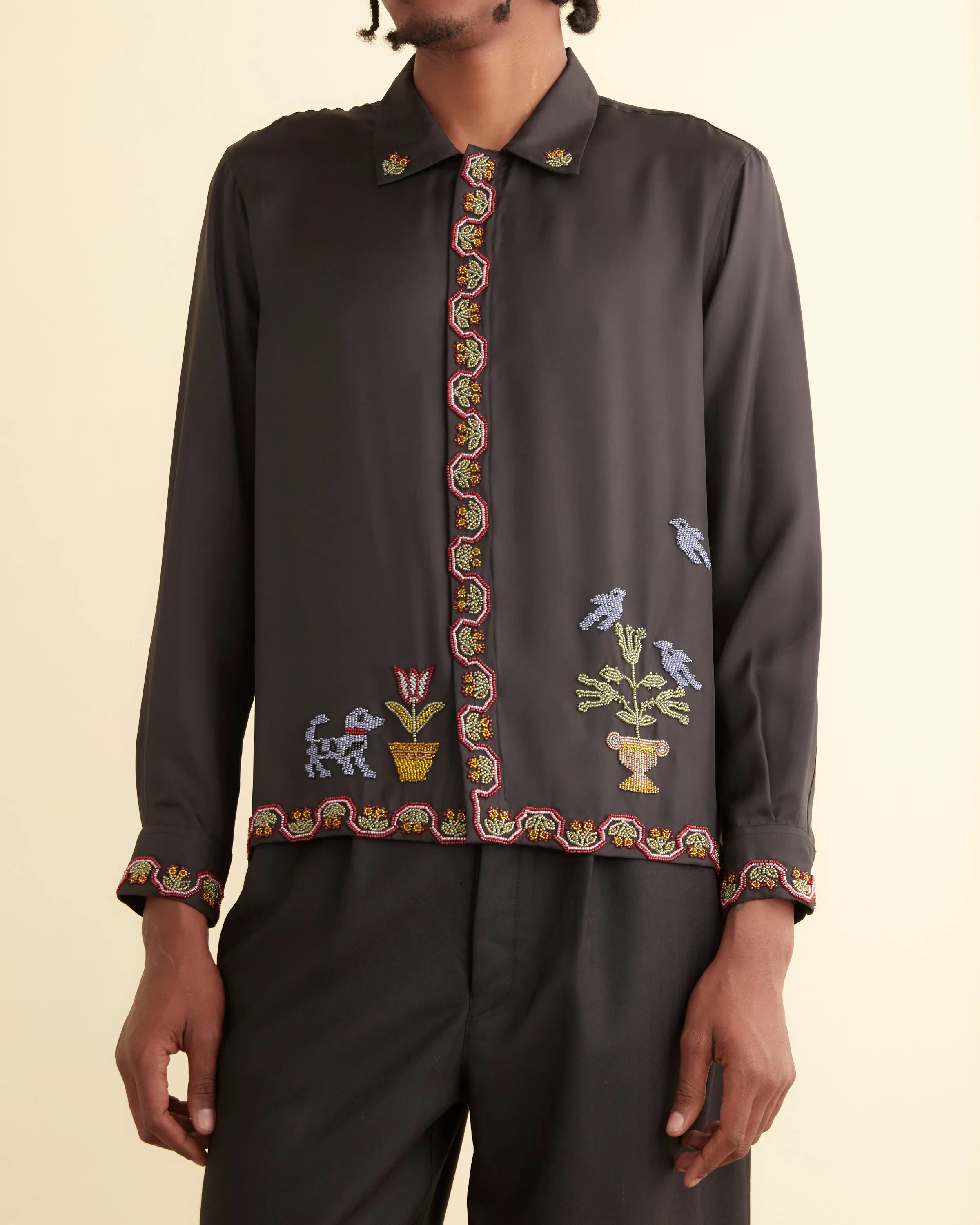 Garden Sampler Long Sleeve Shirt sold by BODE product image thumbnail 2